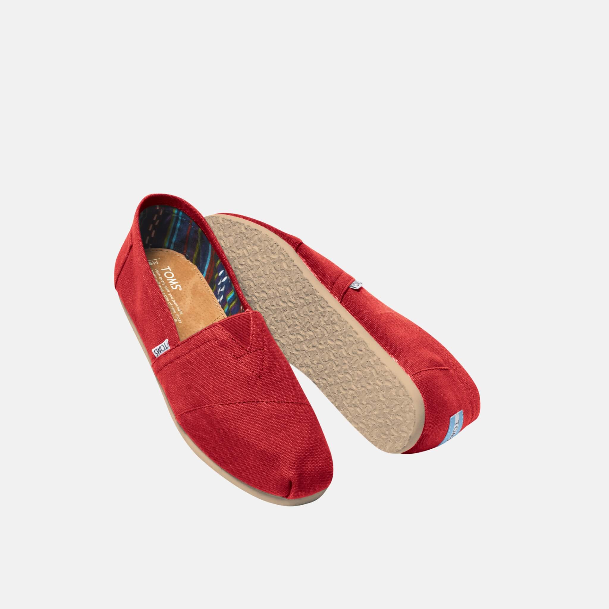 Pánske červené TOMS Core Classics Alpargata