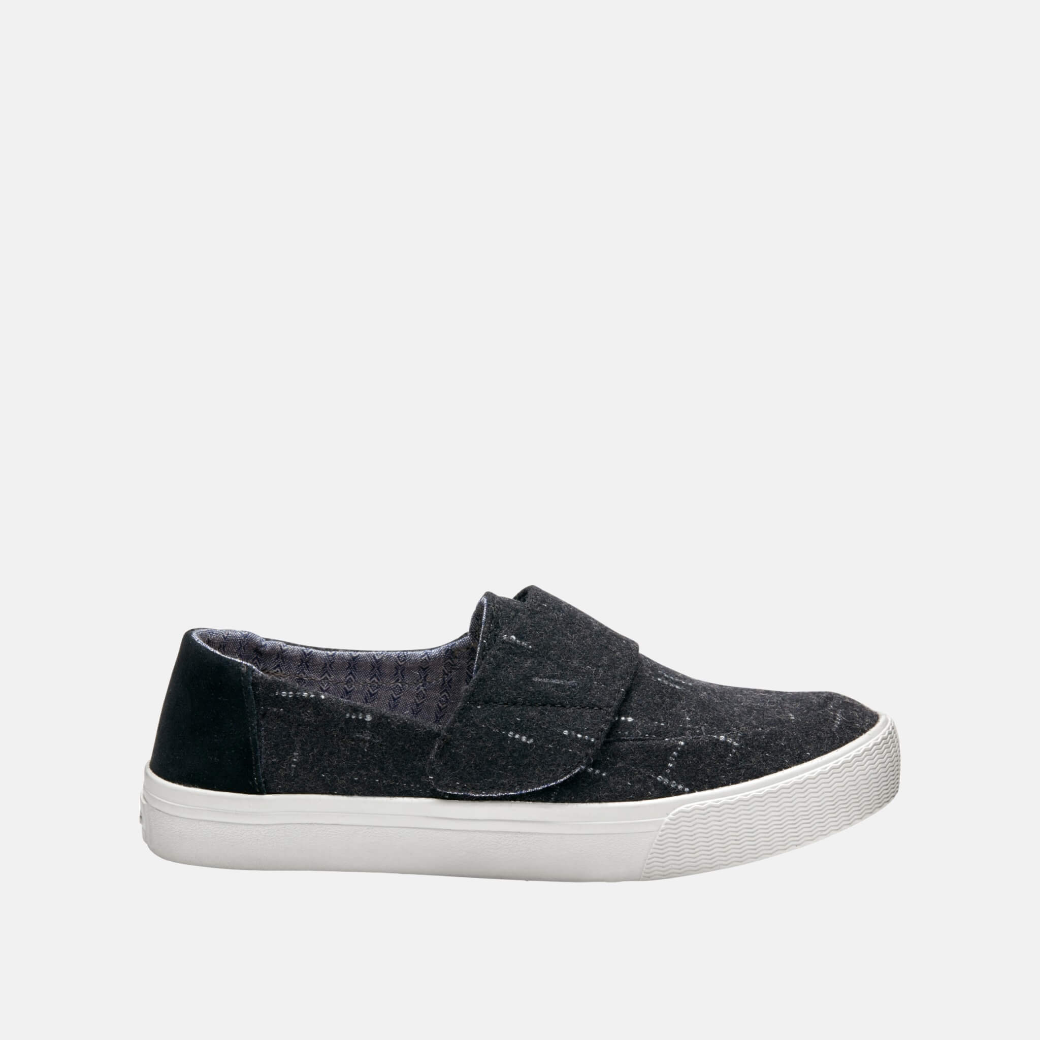 Čierne dámske vlnené TOMS Altair Slip-on s bodkami