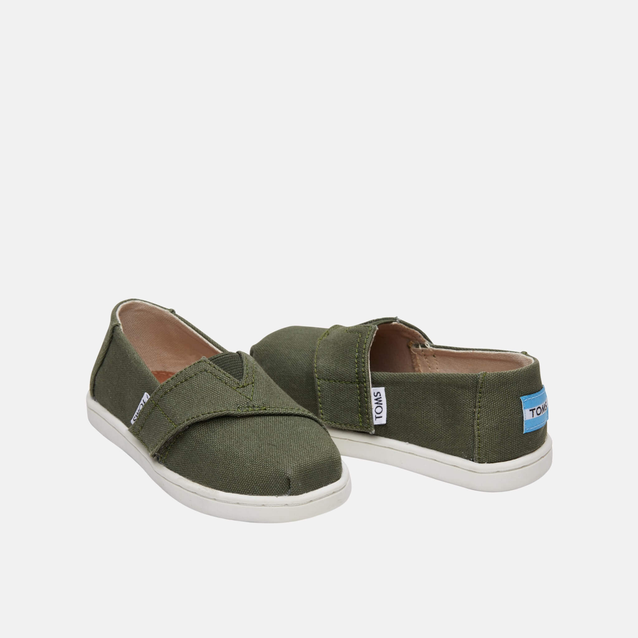 Detské zelené TOMS Pine Seasonal Classics Tiny Alpargata