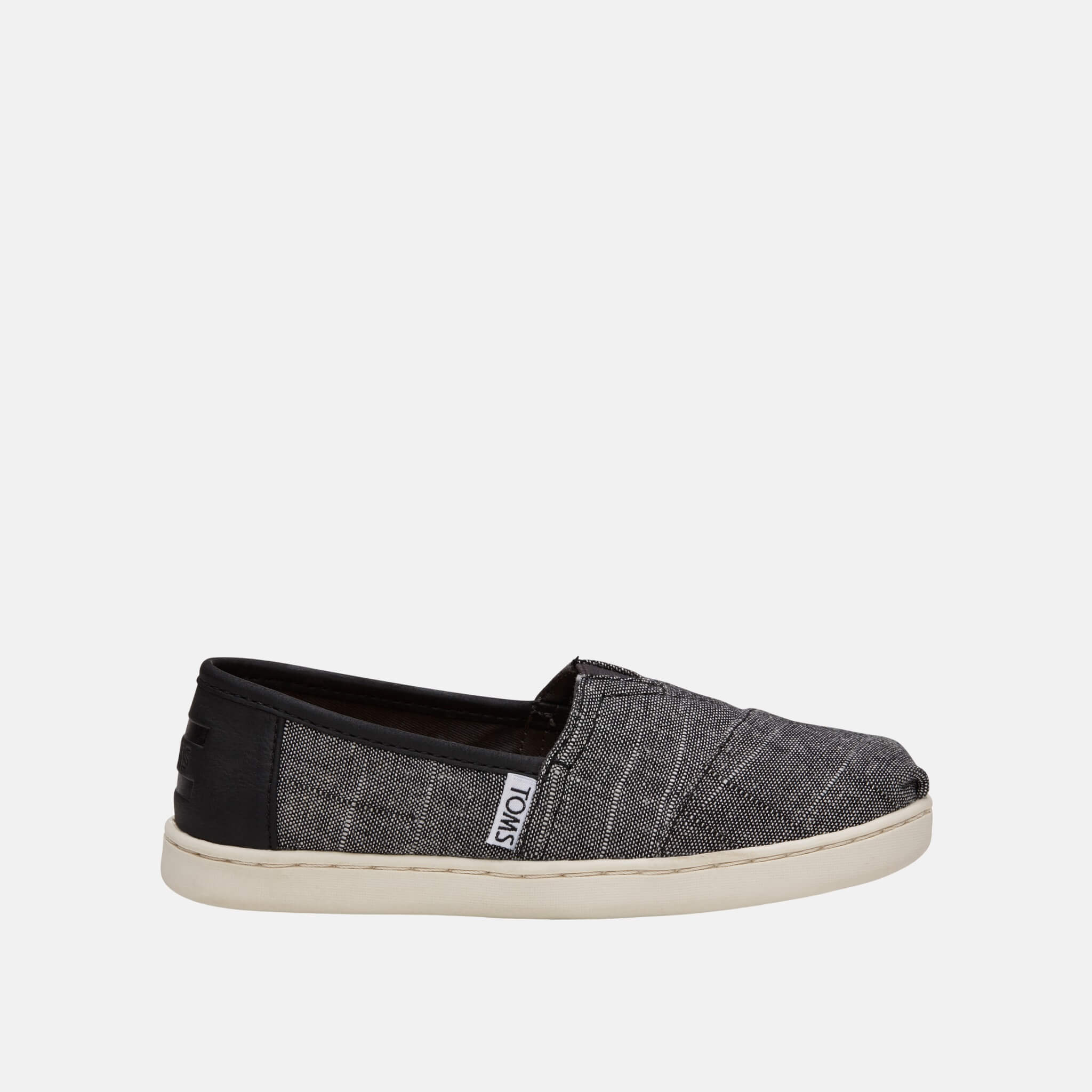 Detské čierno-sivé TOMS Textured Seasonal Classics Youth Alpargata