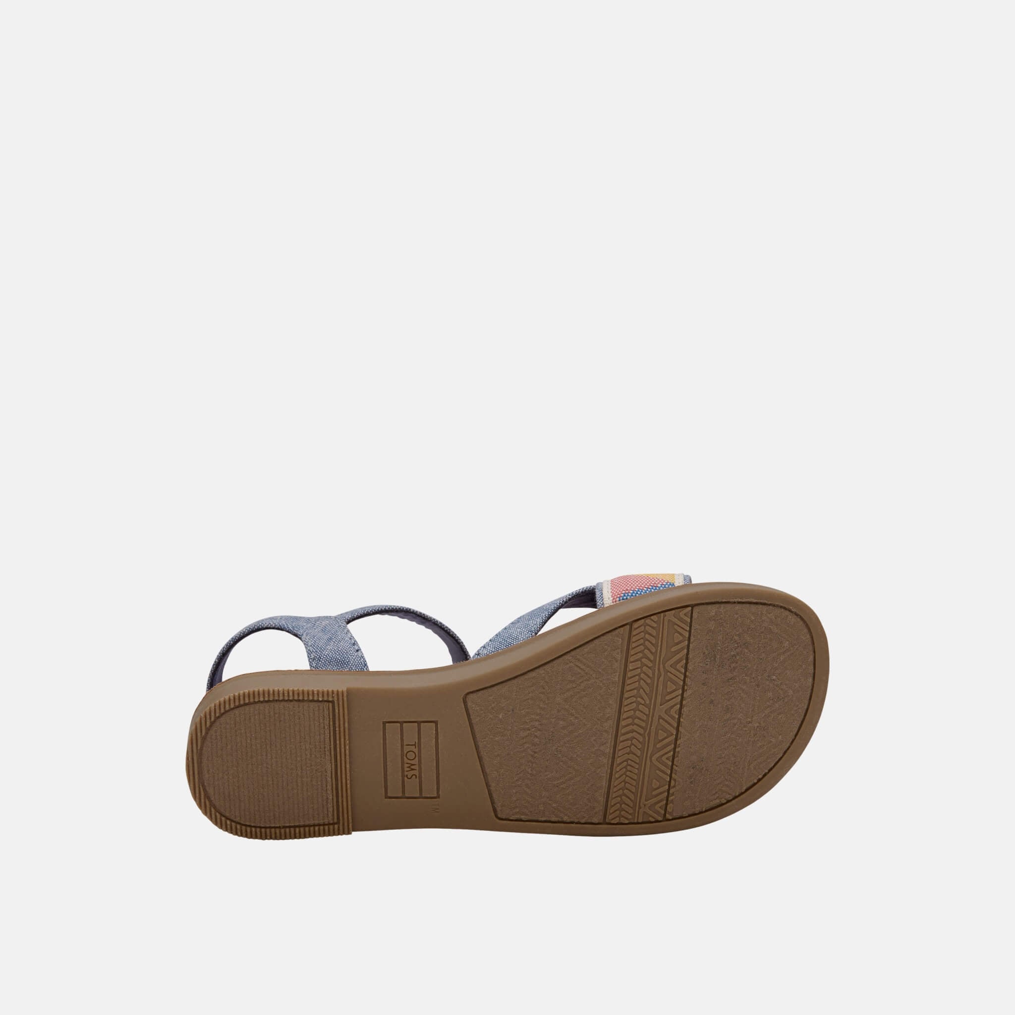 Detské modré sandálky TOMS Tribal Lexie