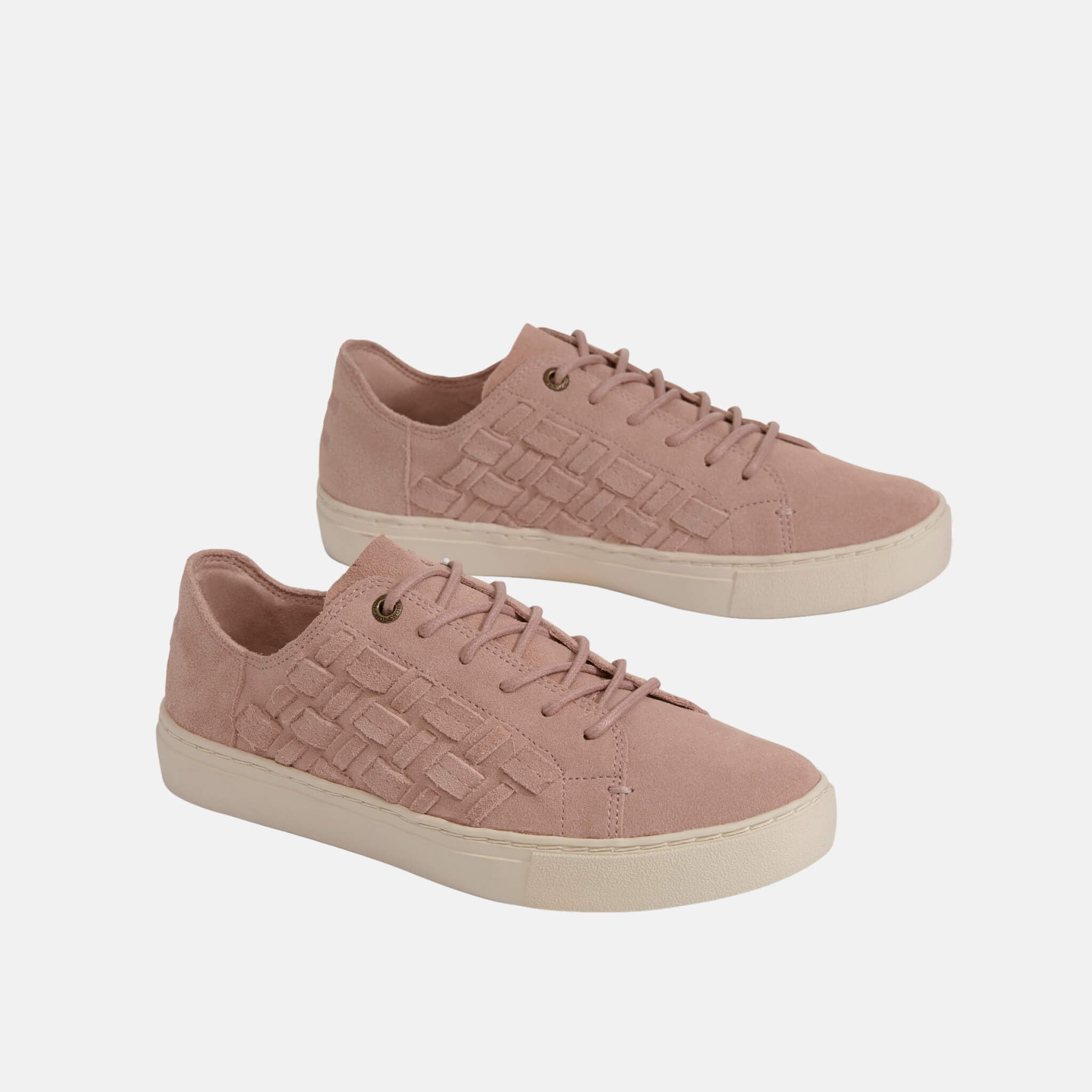 Dámske ružové tenisky TOMS Suede Basketweave Lenox