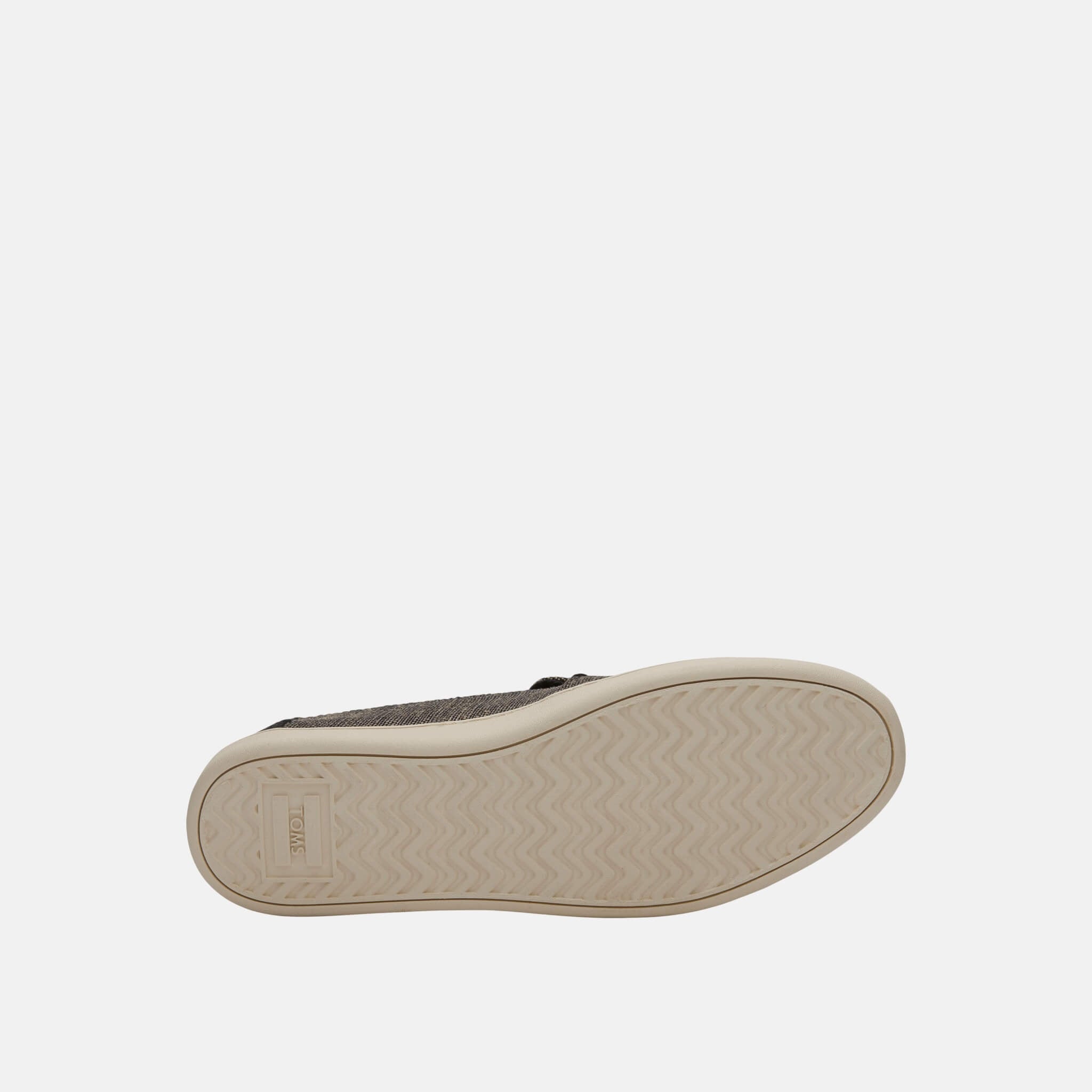 Dámske čierne metalické slipony TOMS Deconstructed Alpargata Slip On