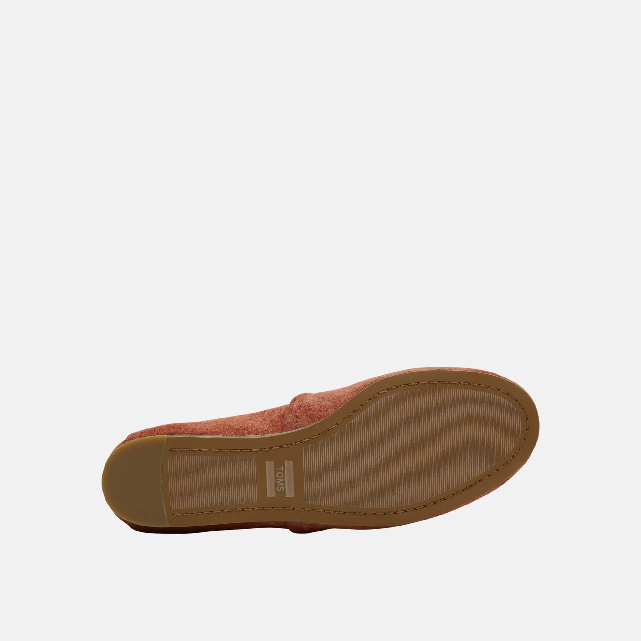 Dámske tehlovo červené TOMS Spice Suede Kelli Flat