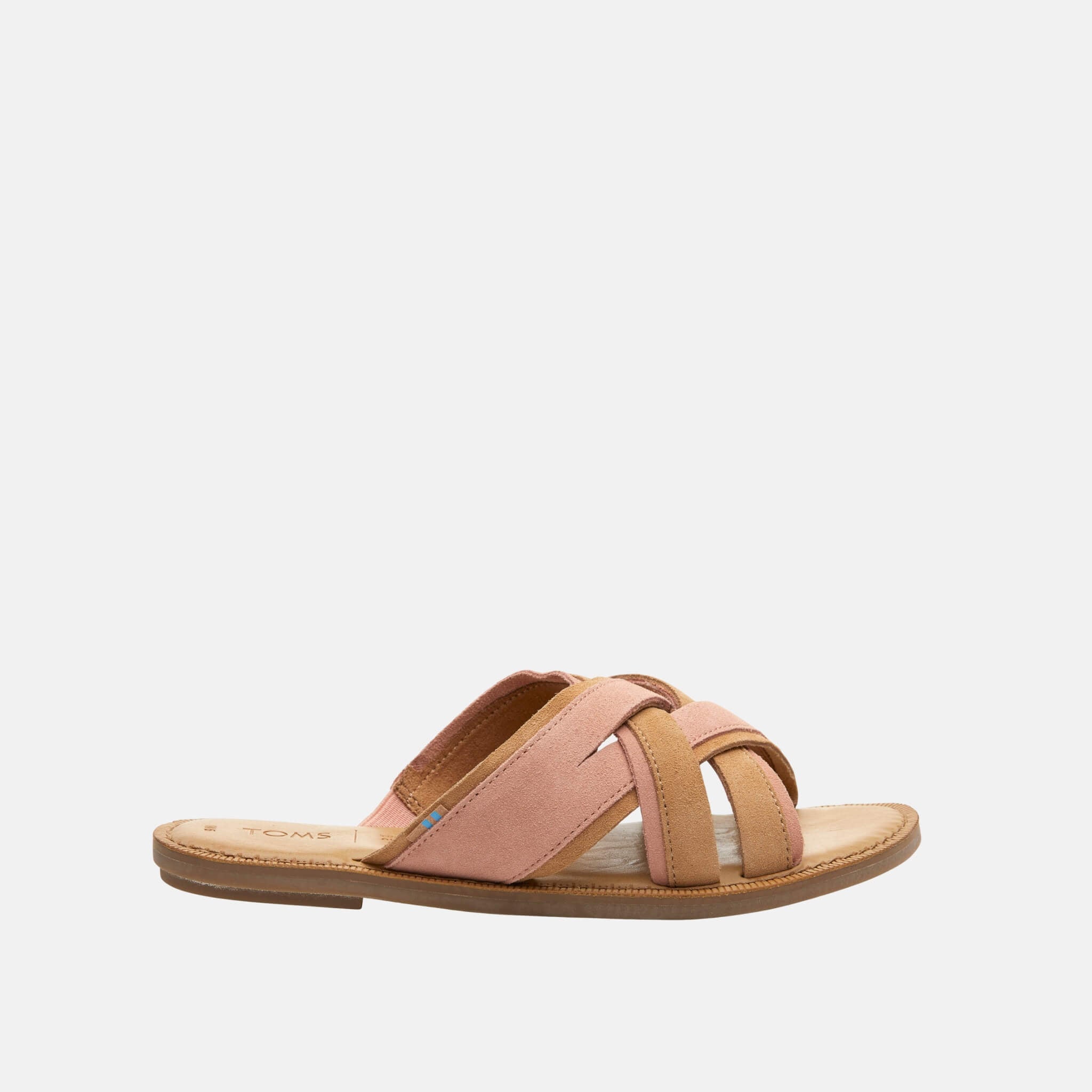 Dámske béžové šľapky TOMS Suede Val Sandals