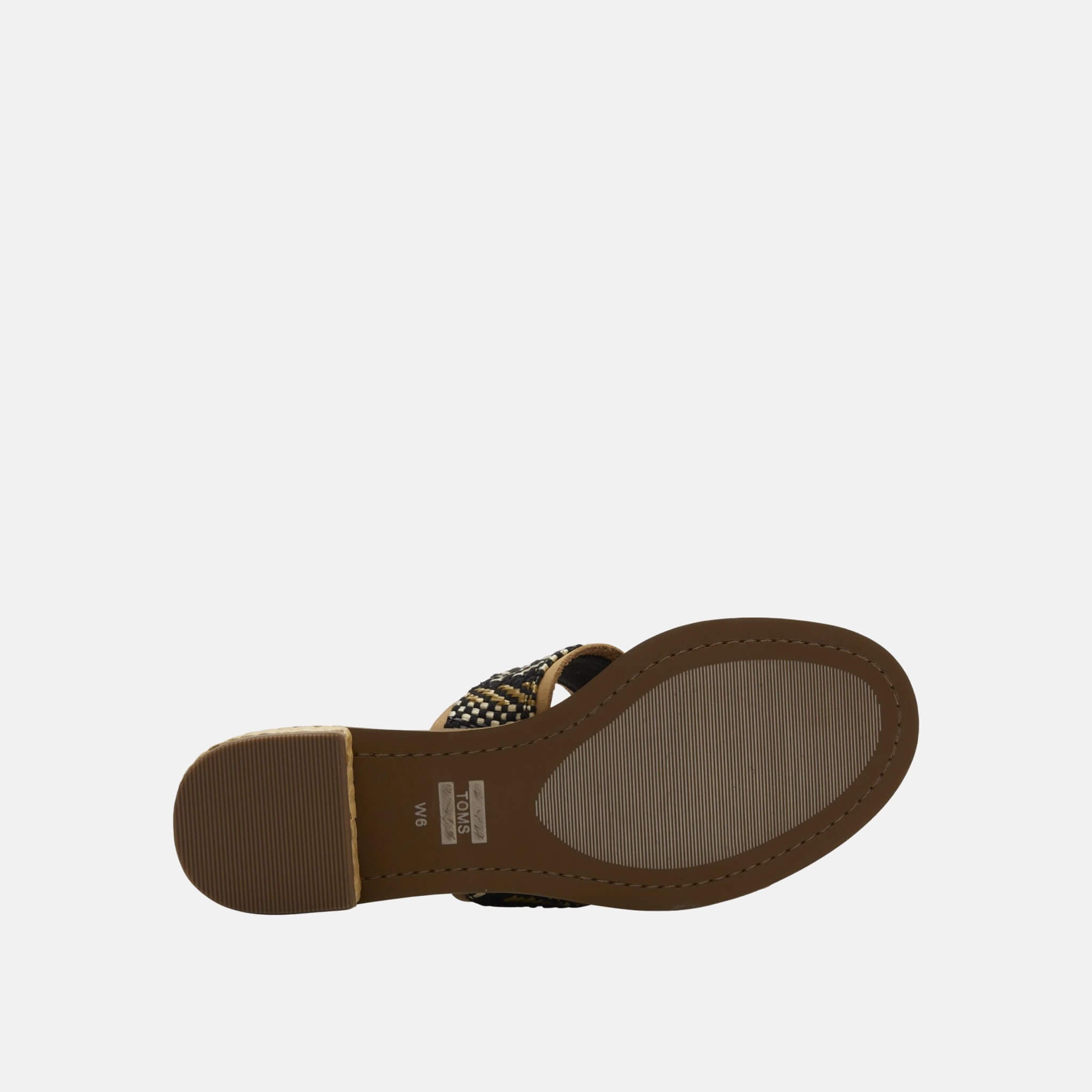 Dámske čiernobiele šľapky na podpätku TOMS Mariposa Sandals