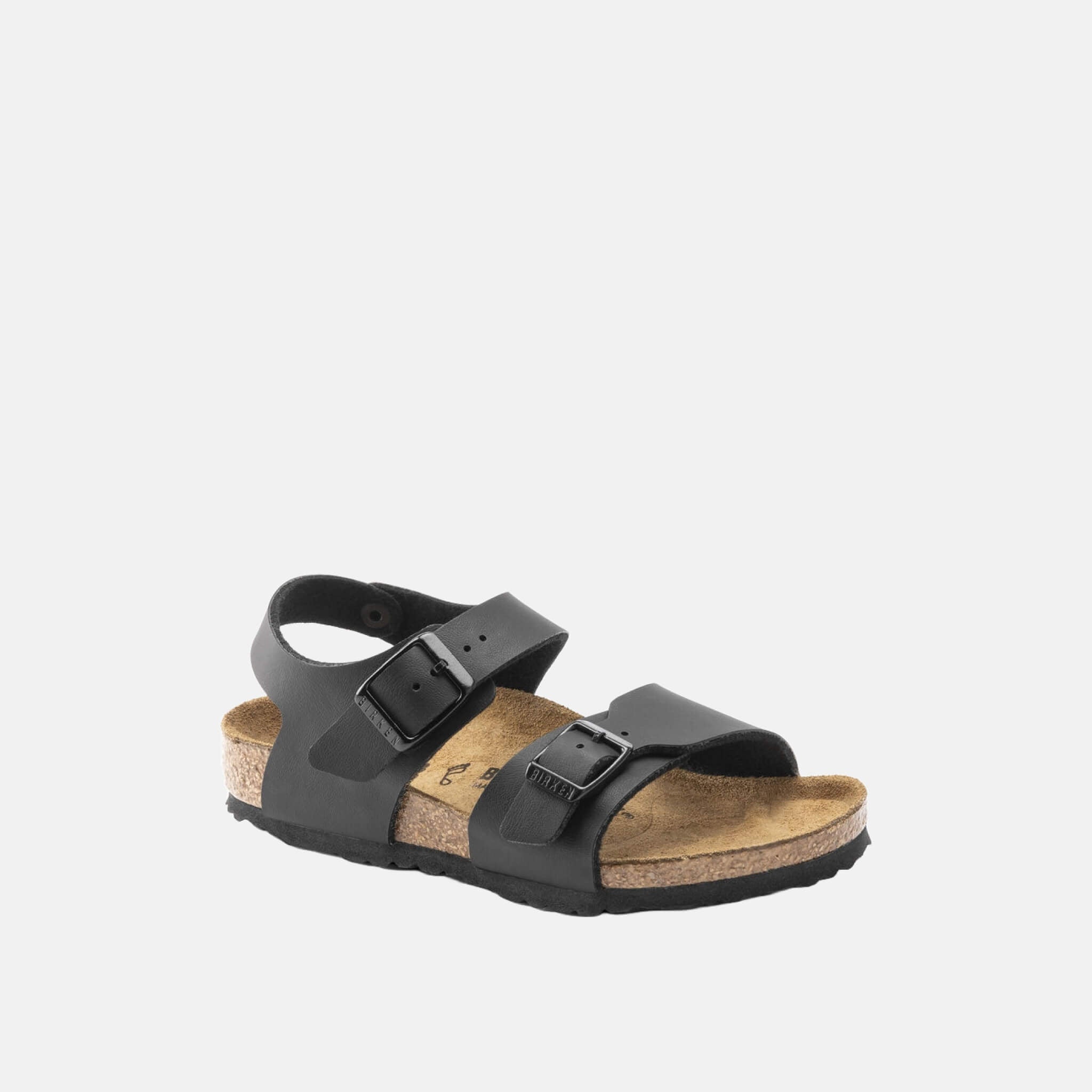 Detské čierne Regular sandále Birkenstock New York Birko-Flor