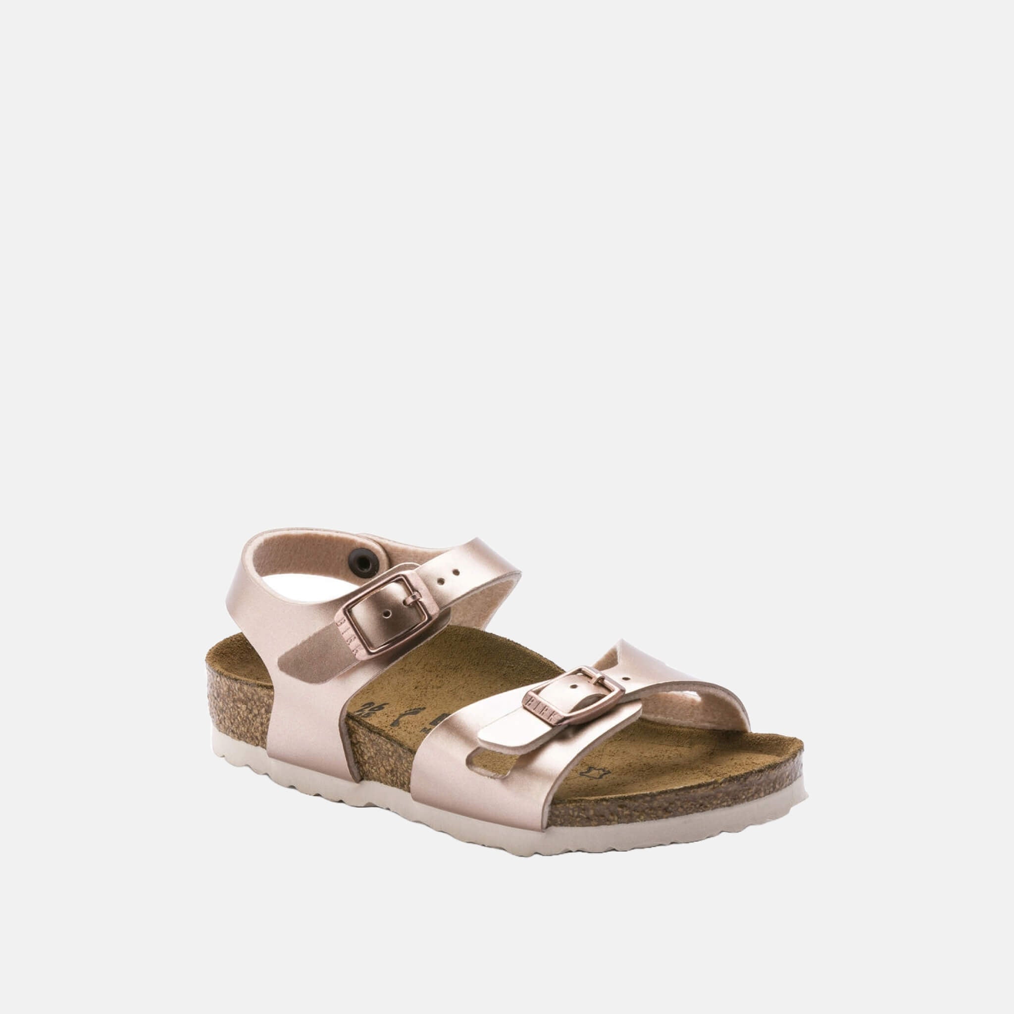 Detské ružové Regular sandále Birkenstock Rio Birko-Flor Electric Metallic