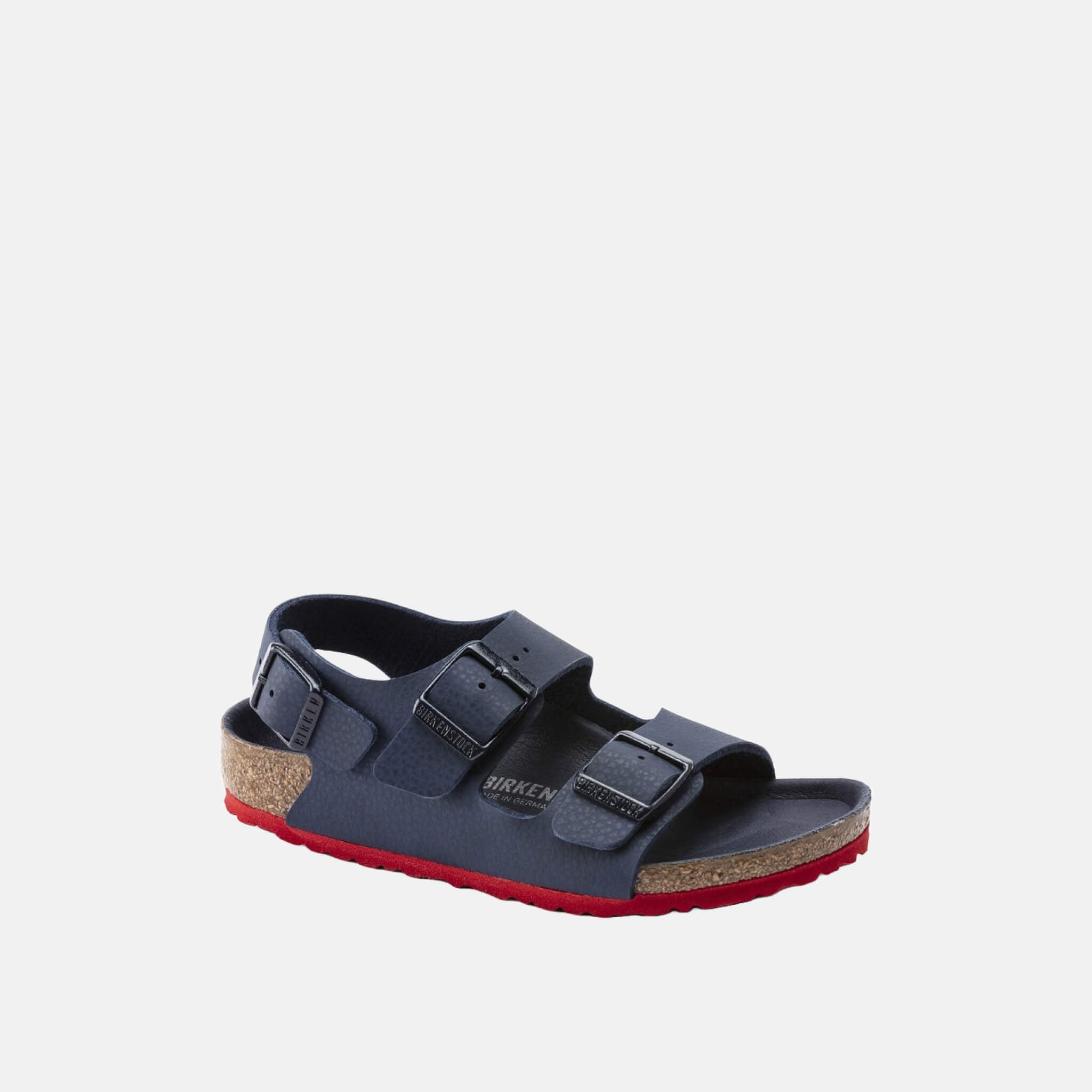 Detské modré Regular sandále Birkenstock Milano Birko-Flor