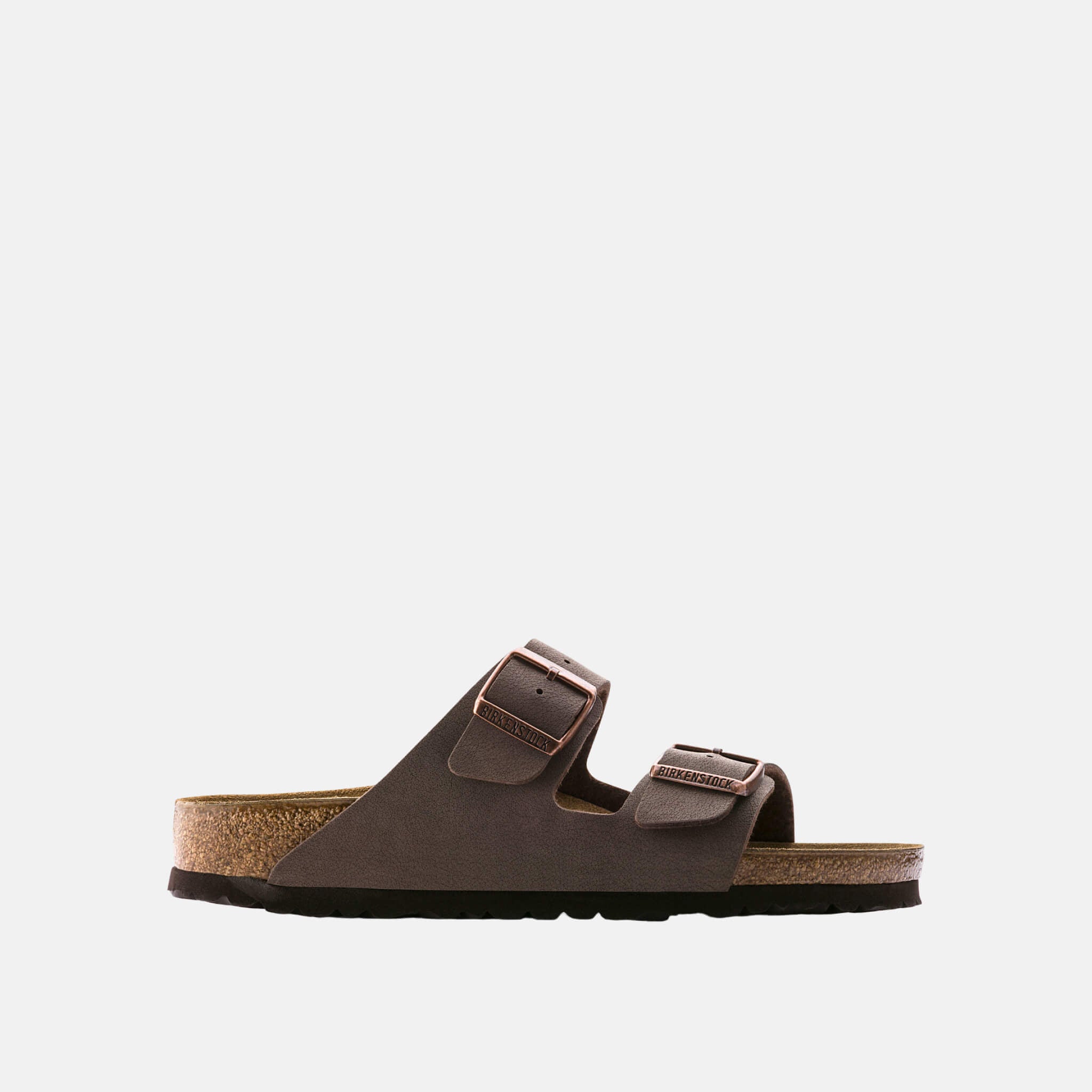 Hnedé Narrow šľapky Birkenstock Arizona Birko-Flor Nubuck