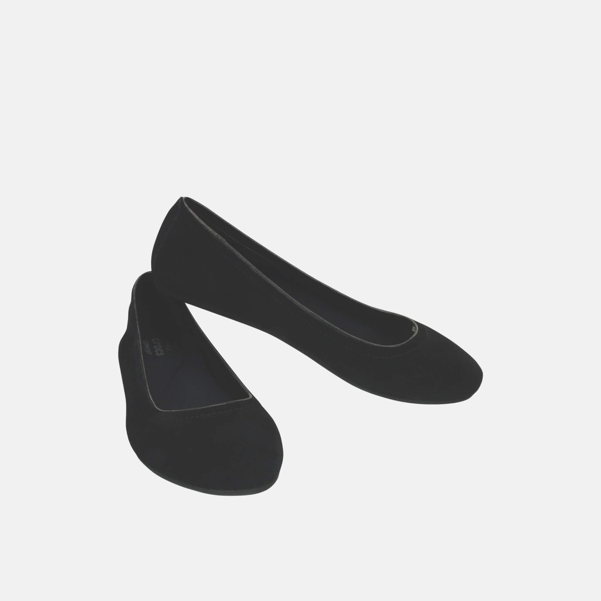 Crocs Lina Suede Flat Black