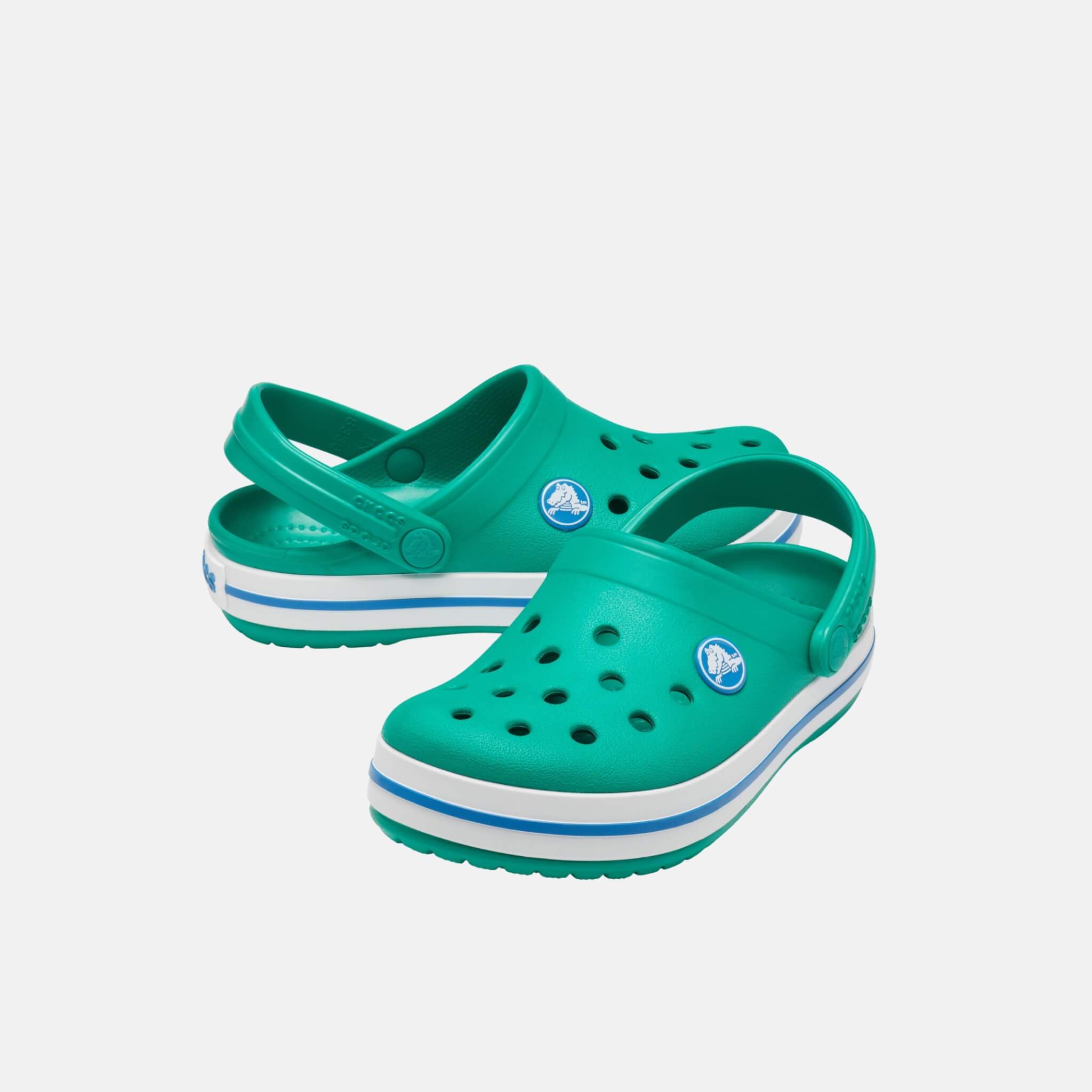 Crocband Clog K Deep Green/Prep Blue