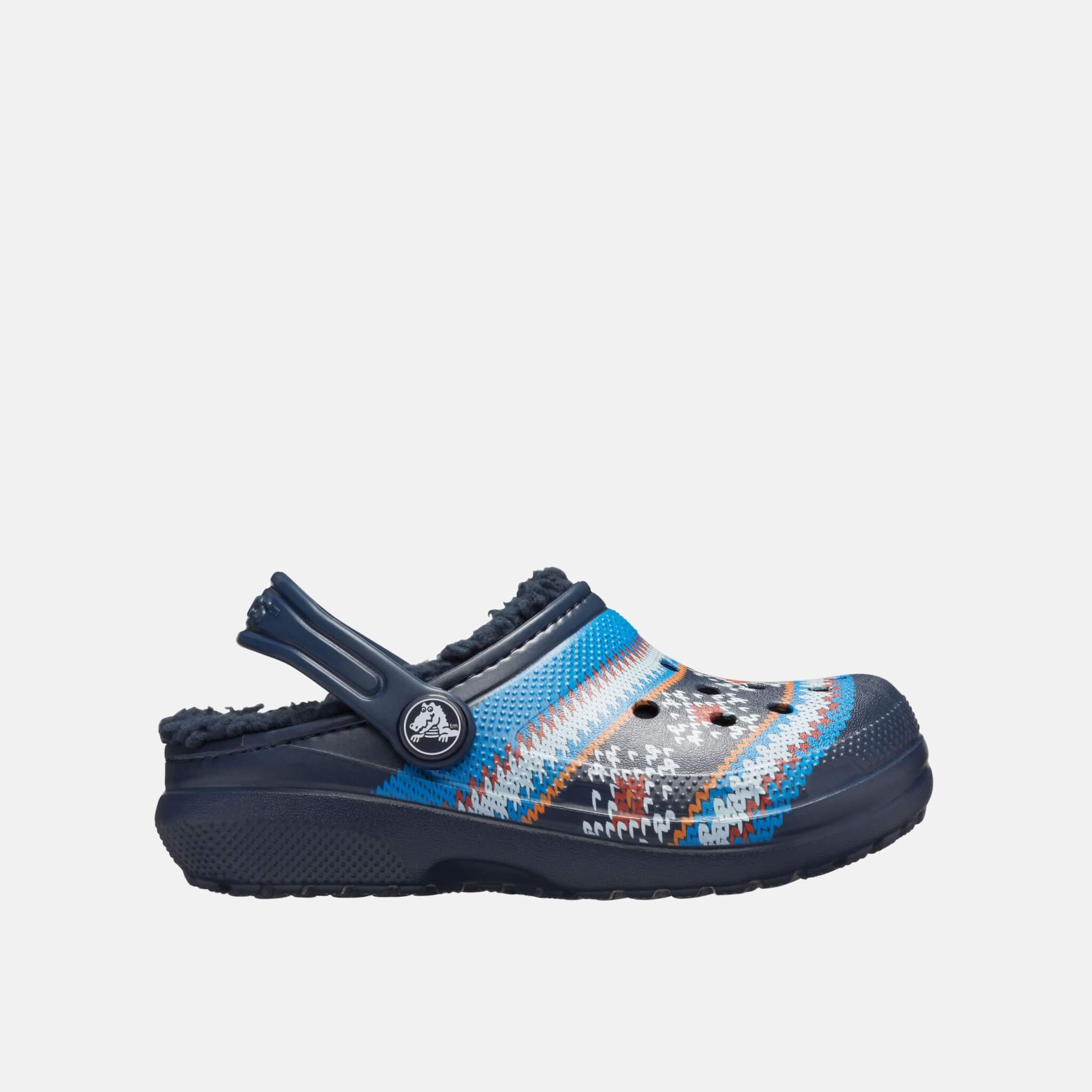 Classic Printed Lined Clog K Navy