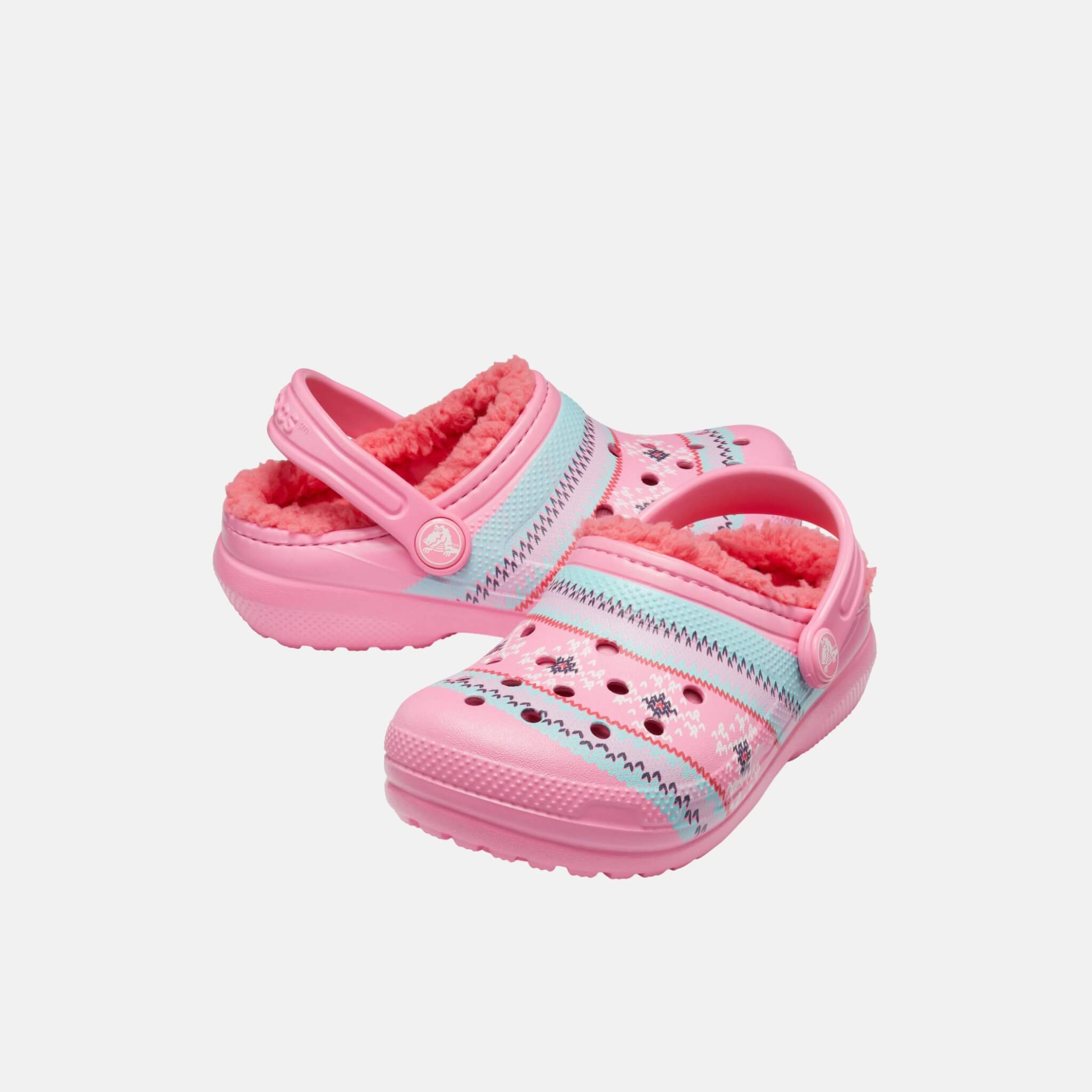 Classic Printed Lined Clog K Pink Lemonade