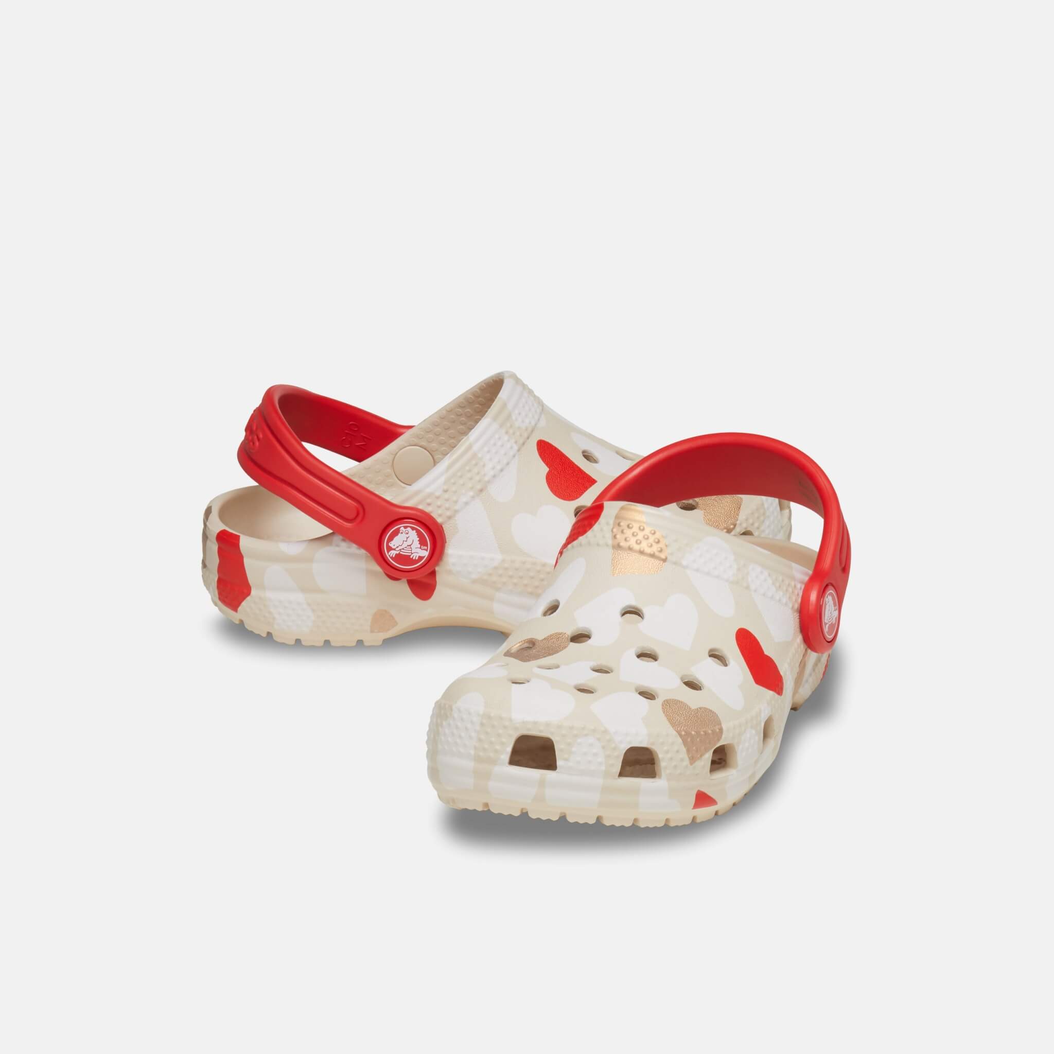 Classic Heart Print Clog T Sandstone/Multi