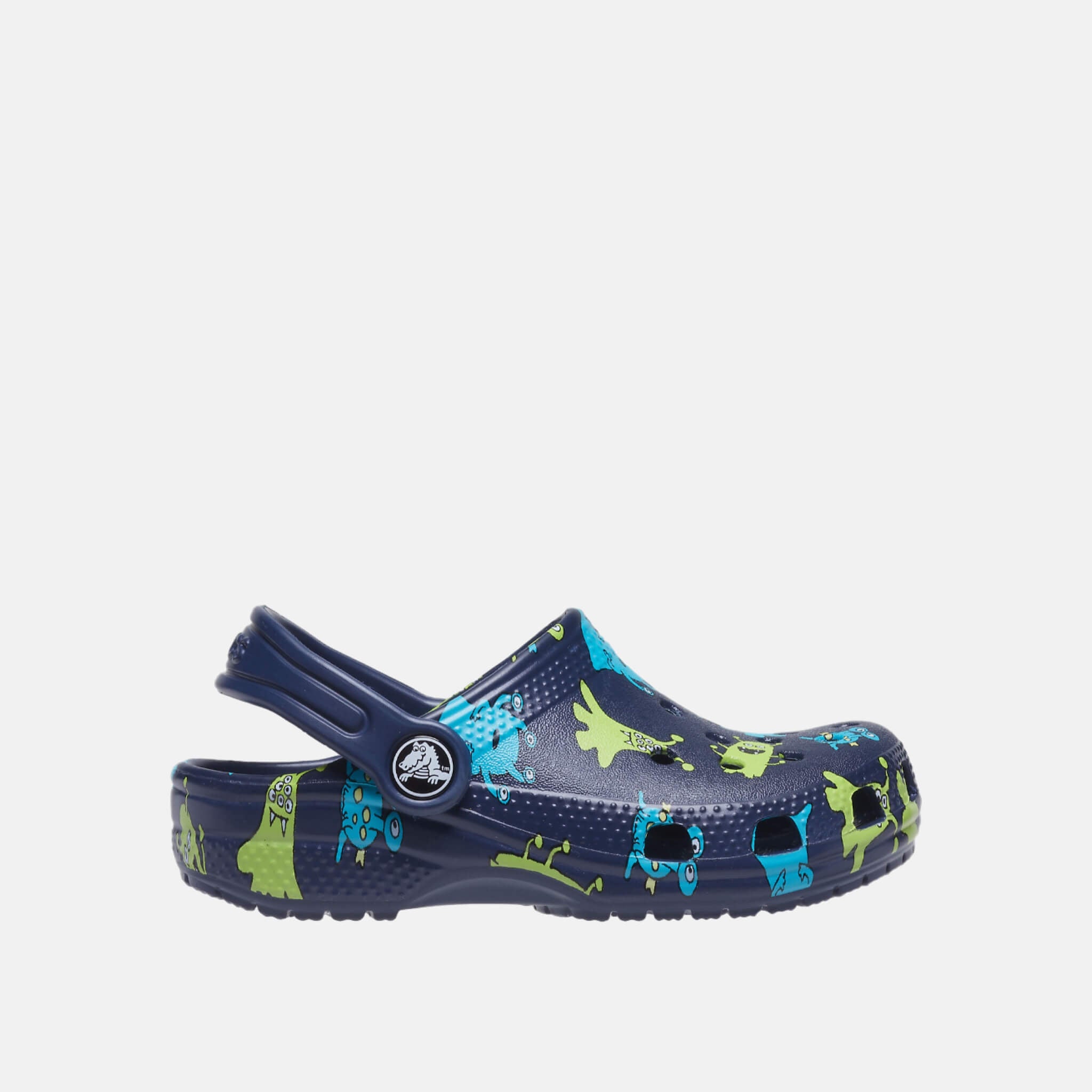 Classic Monster Print Clog T Navy