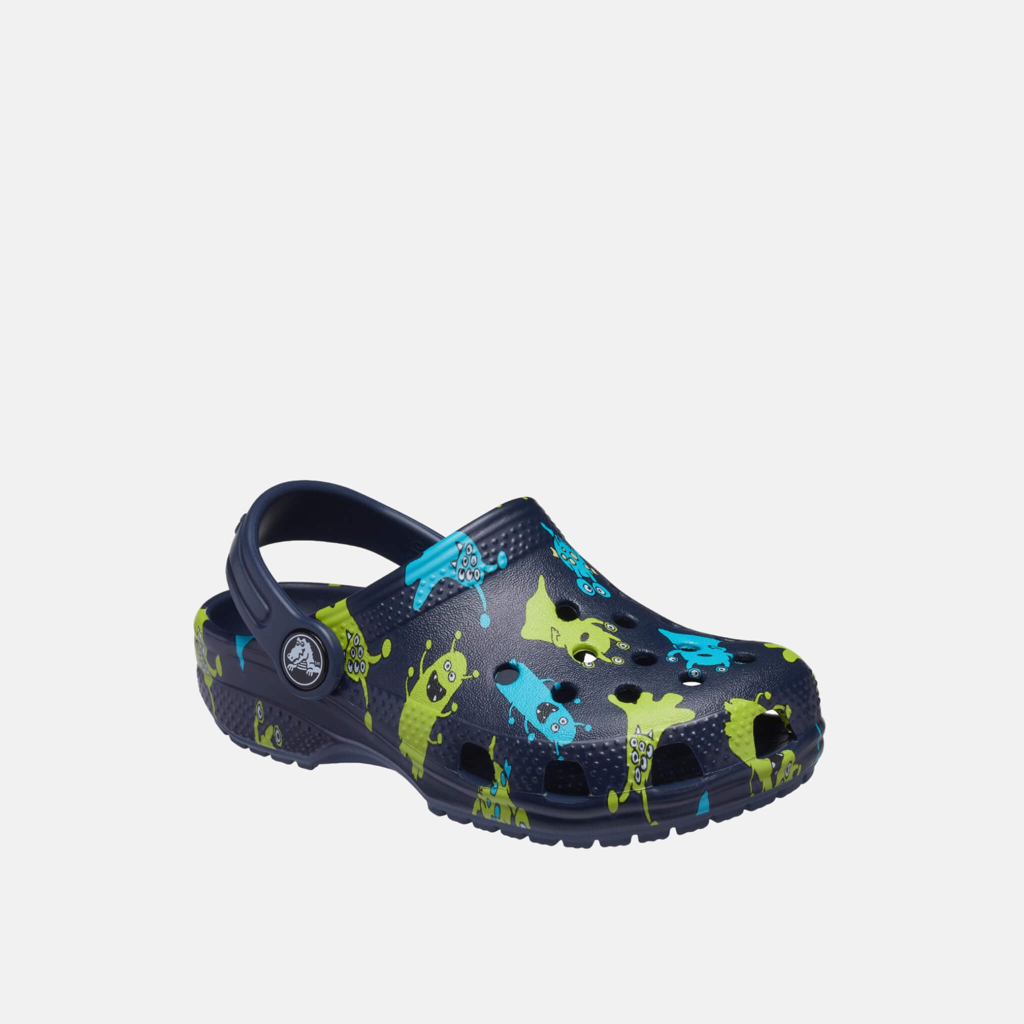 Classic Monster Print Clog T Navy