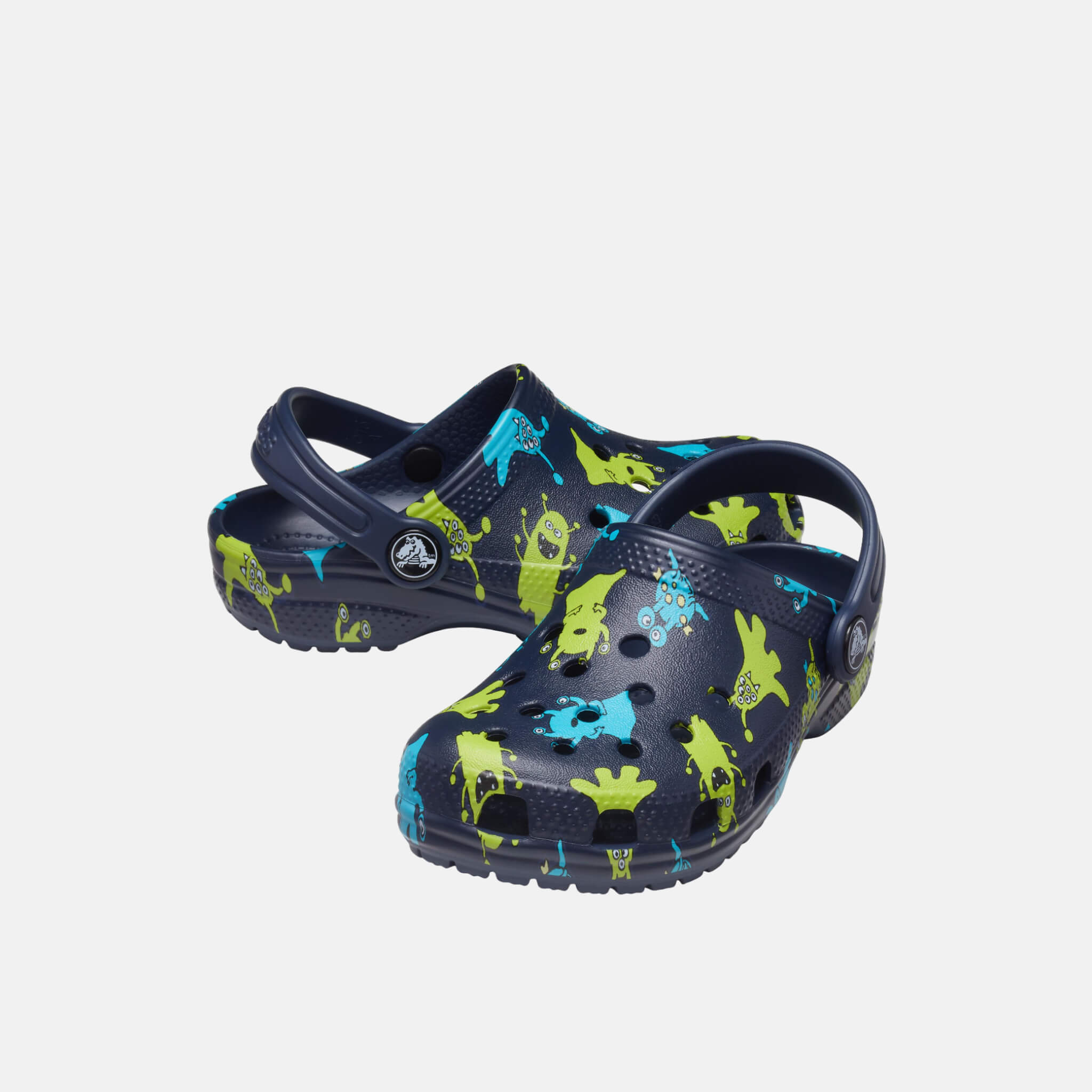 Classic Monster Print Clog T Navy