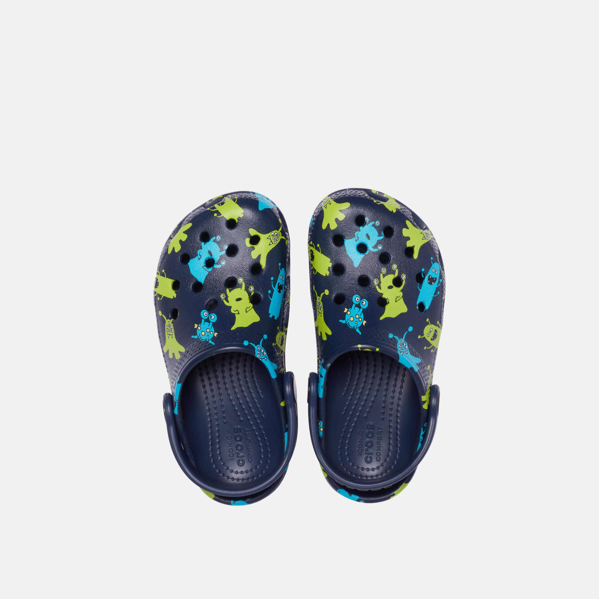 Classic Monster Print Clog T Navy