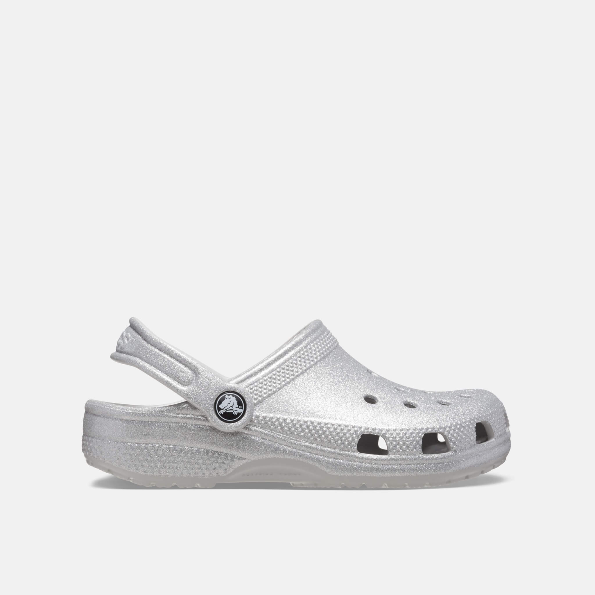 Classic Glitter Clog T Silver Glitter