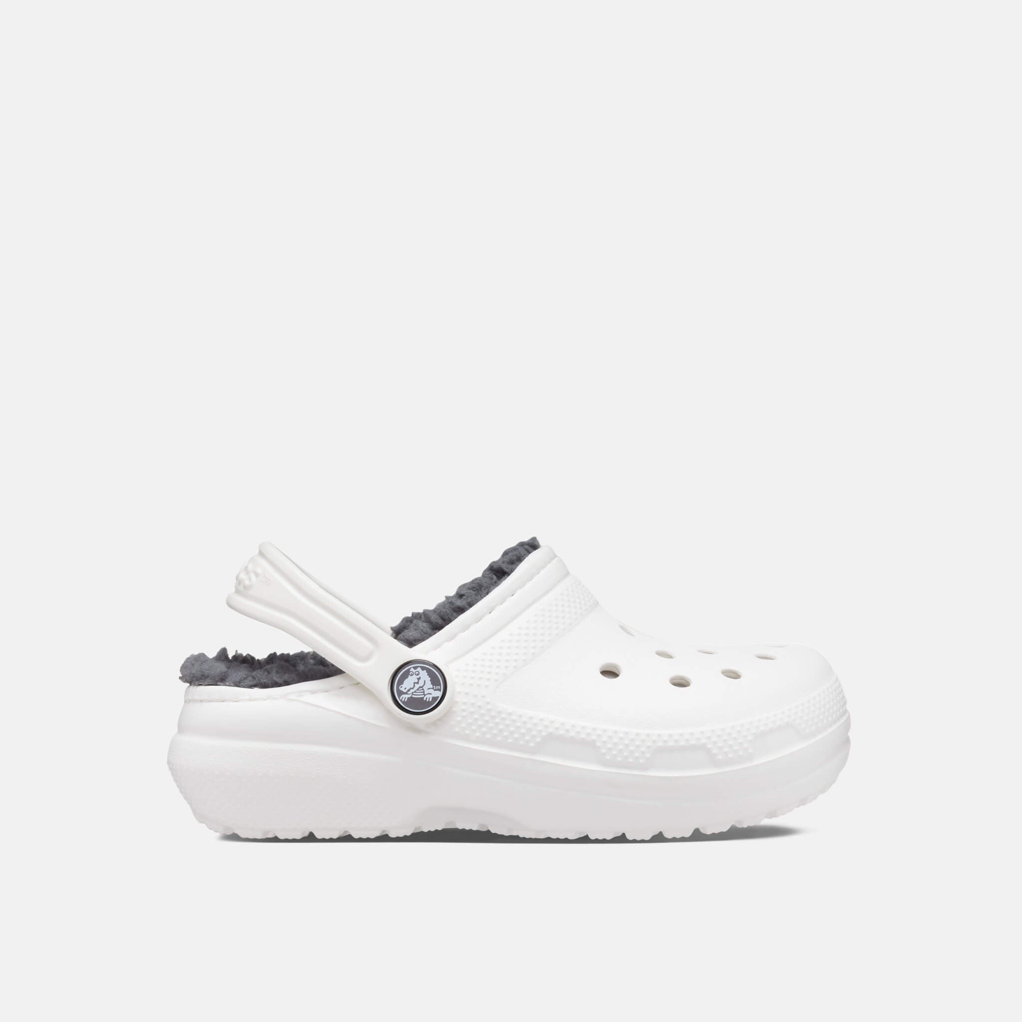 Classic Lined Clog T White/Grey