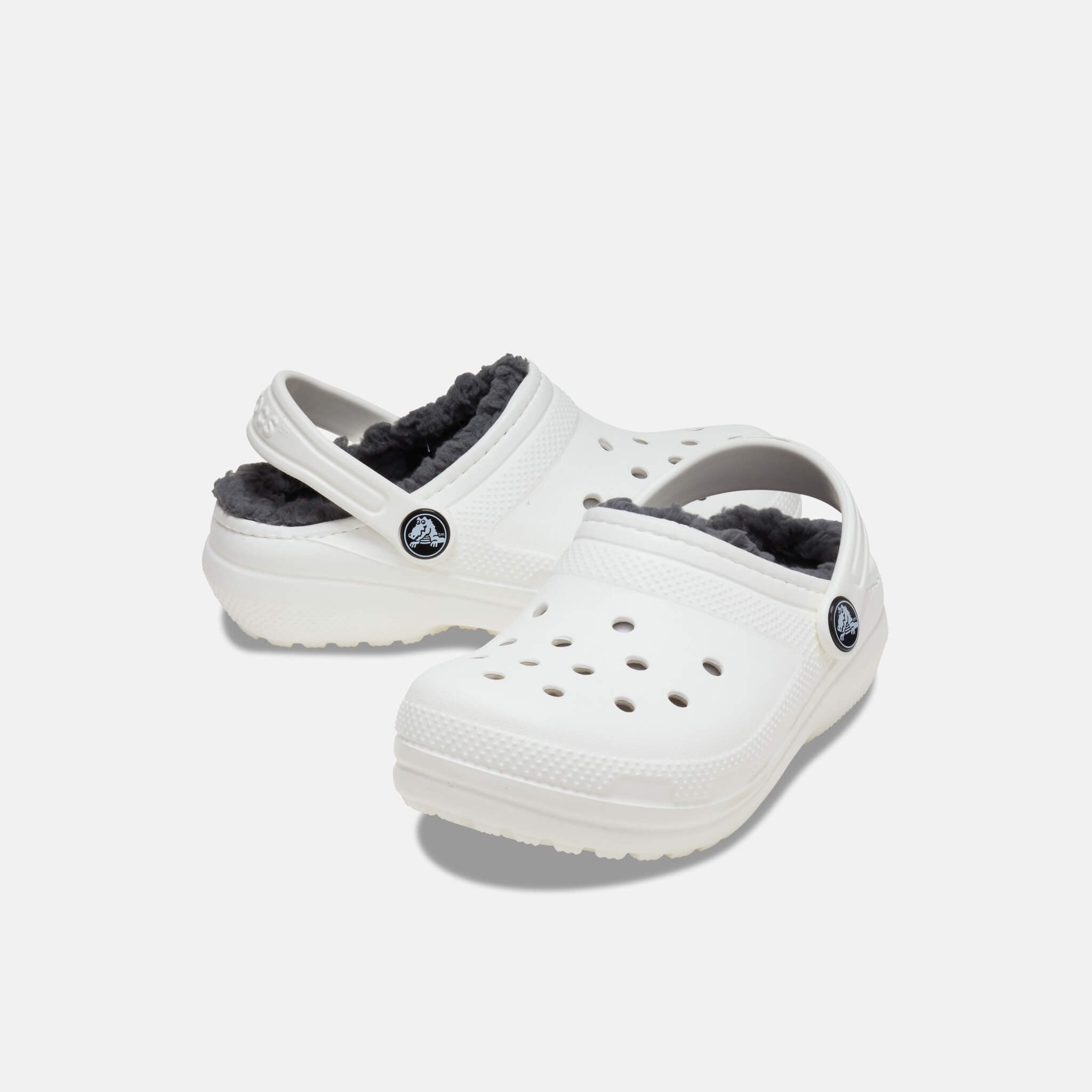 Classic Lined Clog T White/Grey