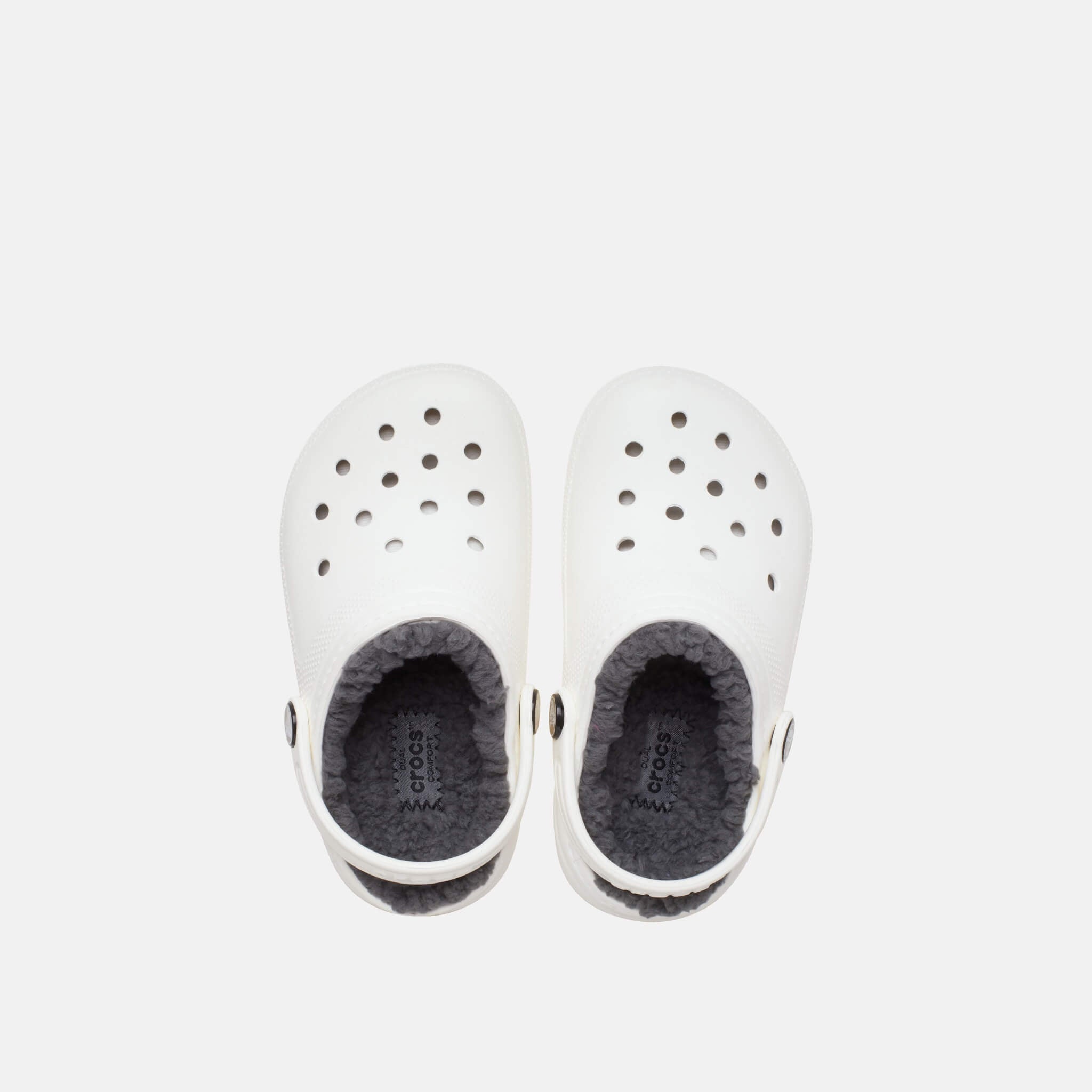 Classic Lined Clog T White/Grey