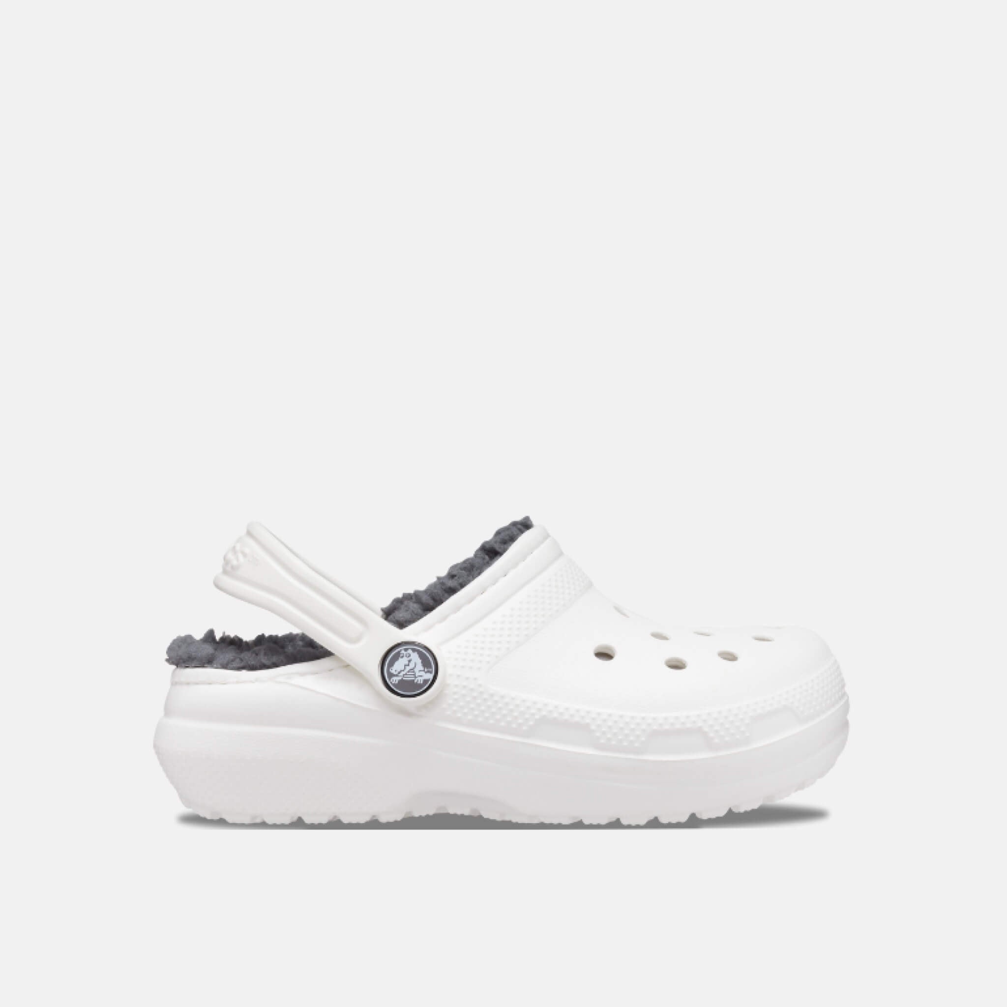 Classic Lined Clog K White/Grey