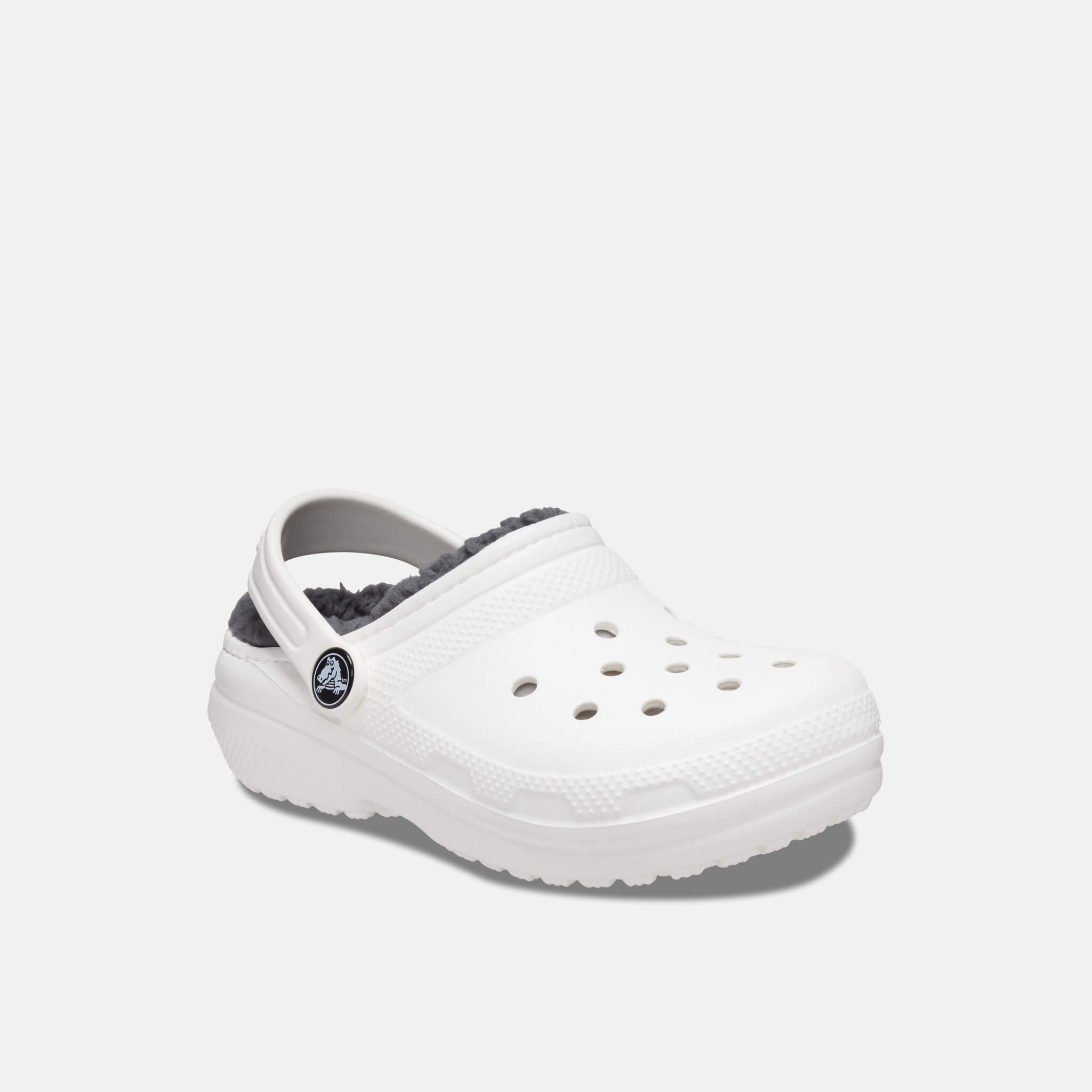 Classic Lined Clog K White/Grey