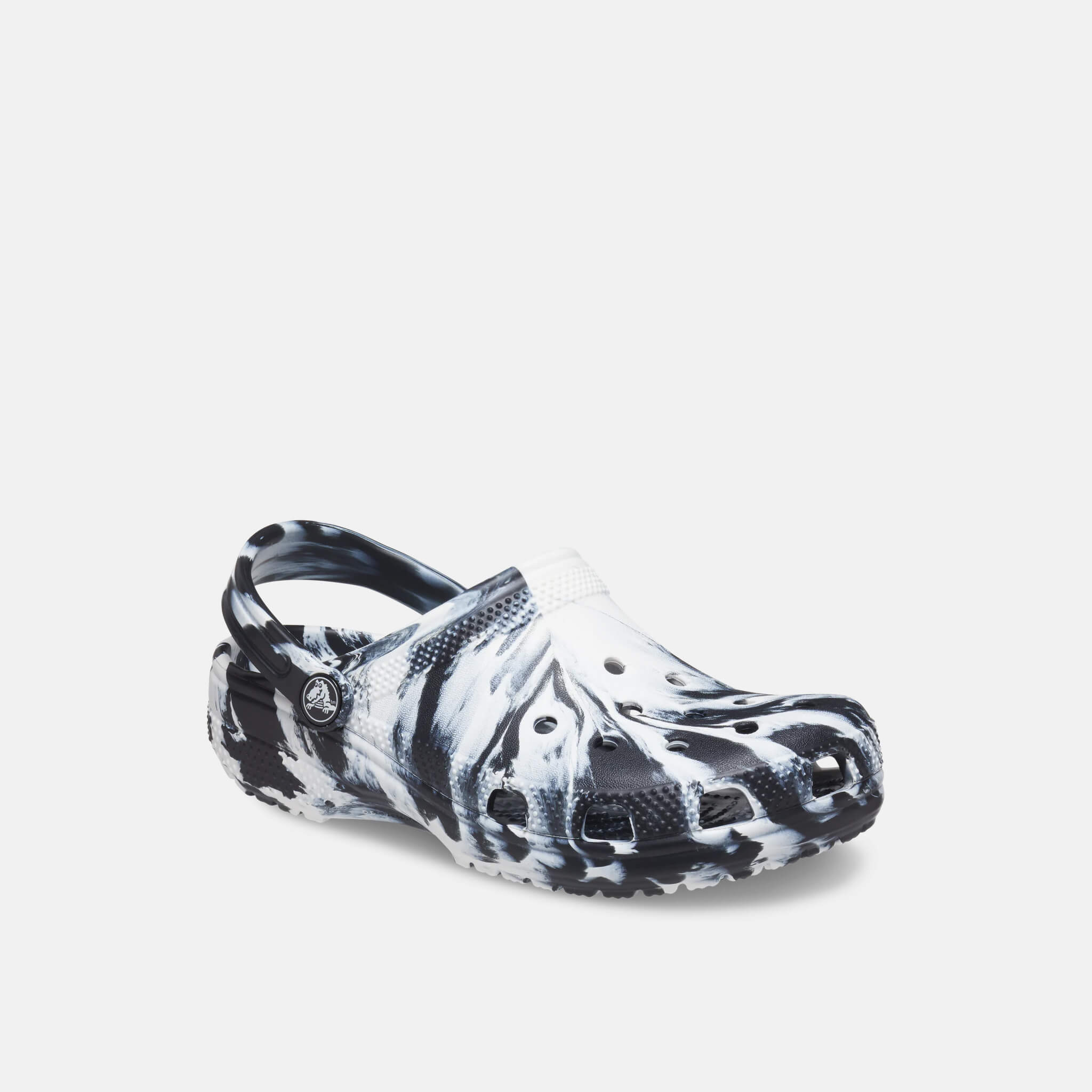 Classic Marbled Clog K Black/White