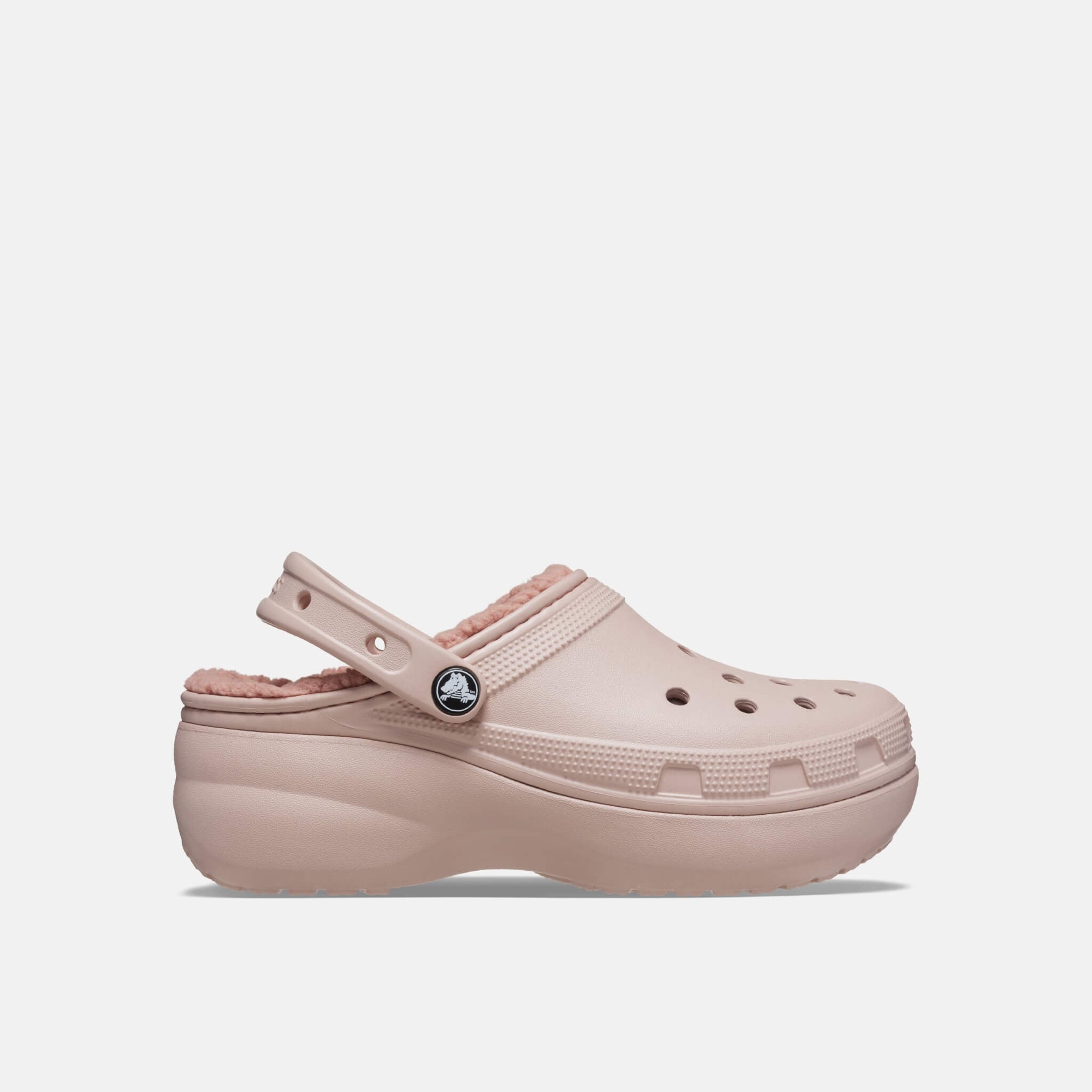 Classic Platform Lined Clog W Pink Clay