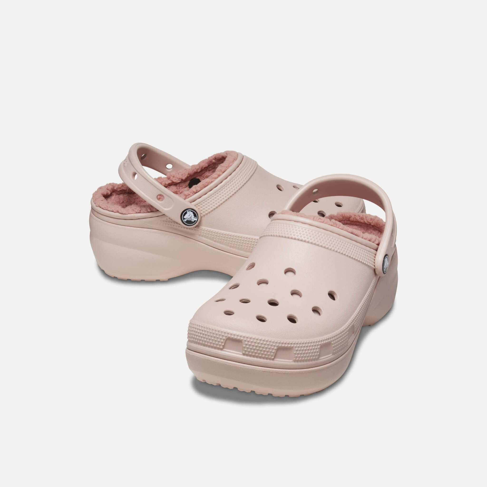 Classic Platform Lined Clog W Pink Clay