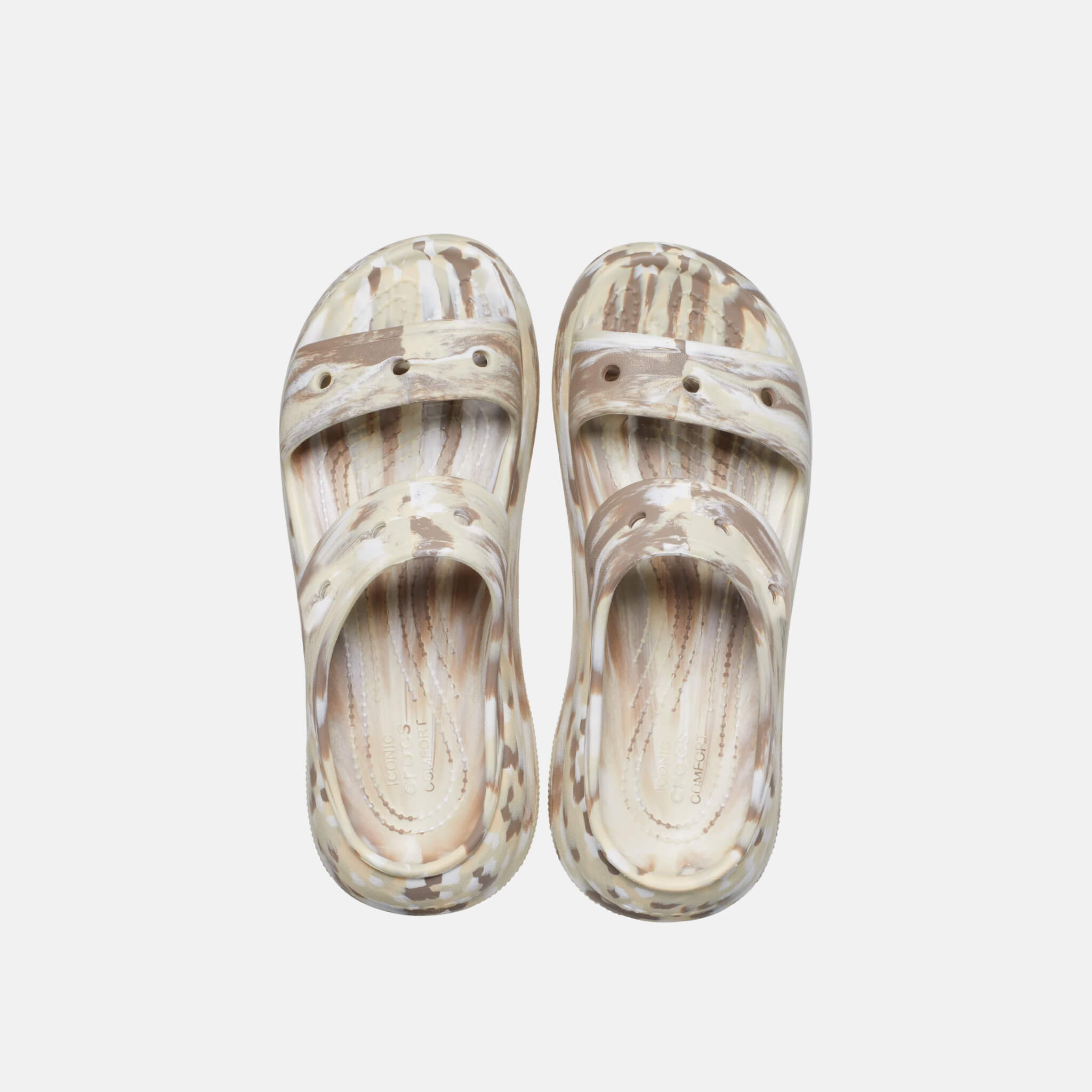 Classic Crush Marbled Sandal Bone/Multi