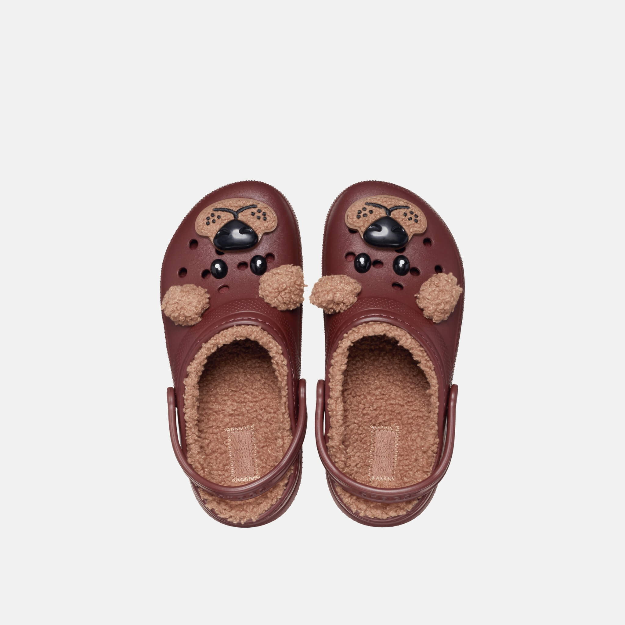 Classic Lined IAM Brown Bear Clog T Dark Clay