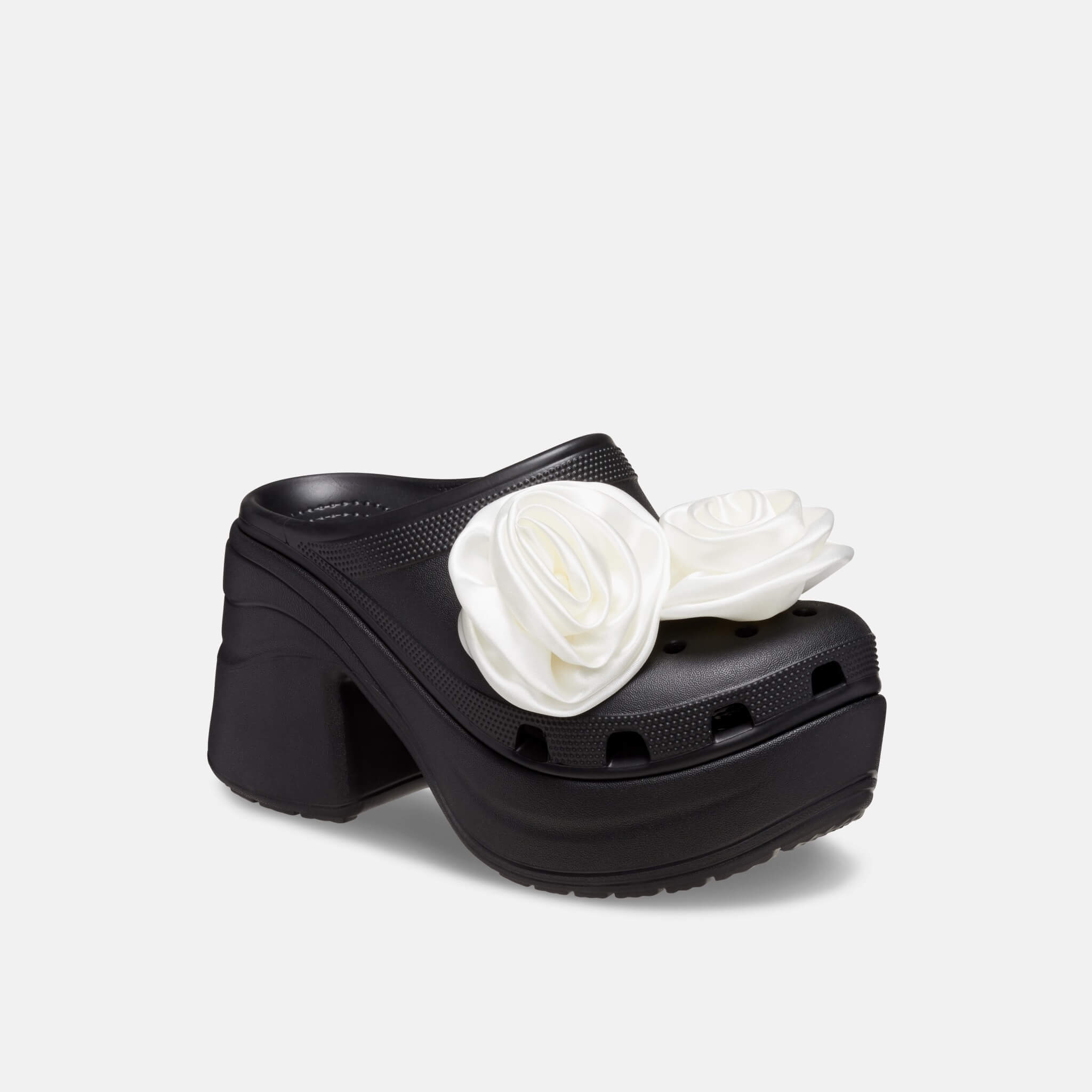 Siren Rosette Clog Black