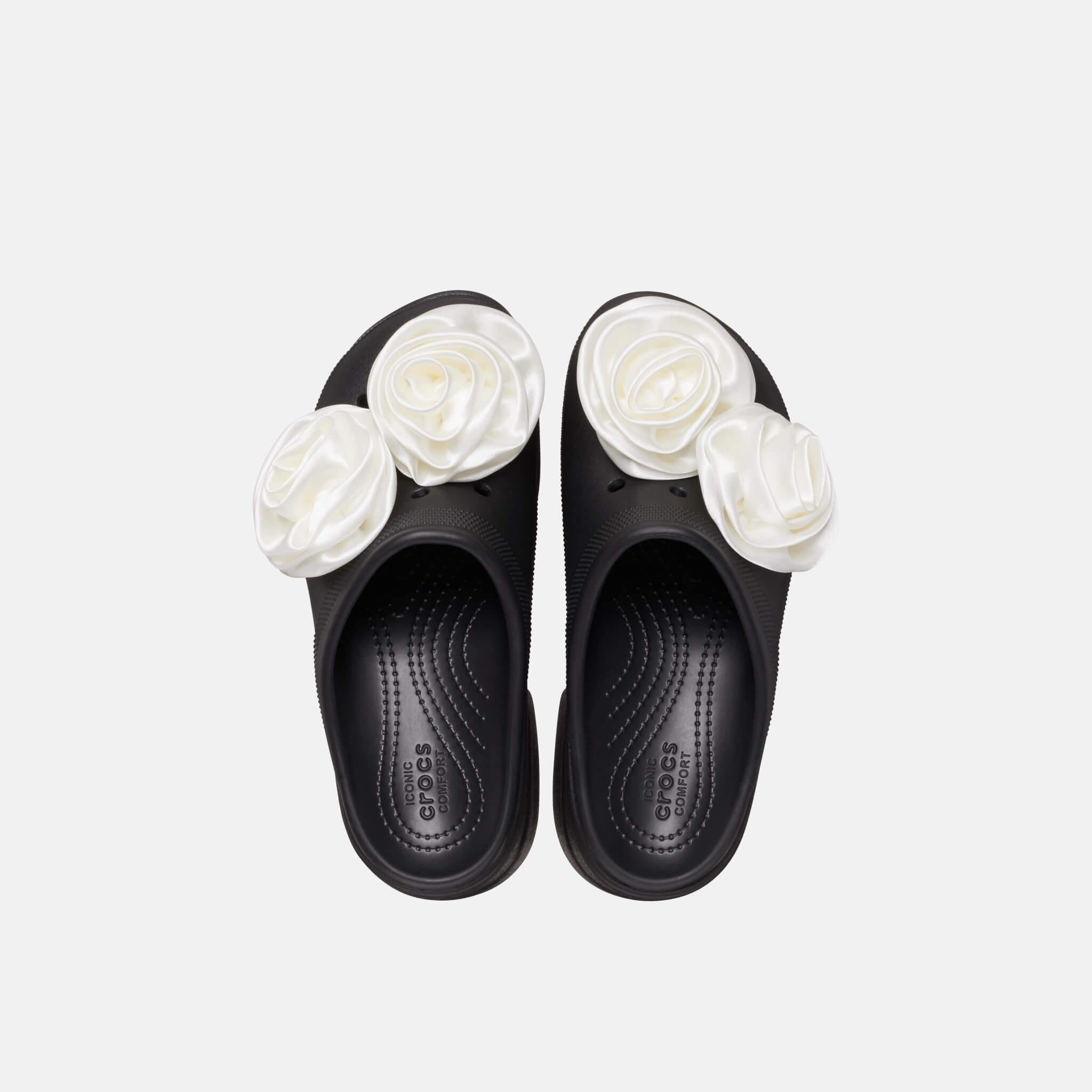 Siren Rosette Clog Black