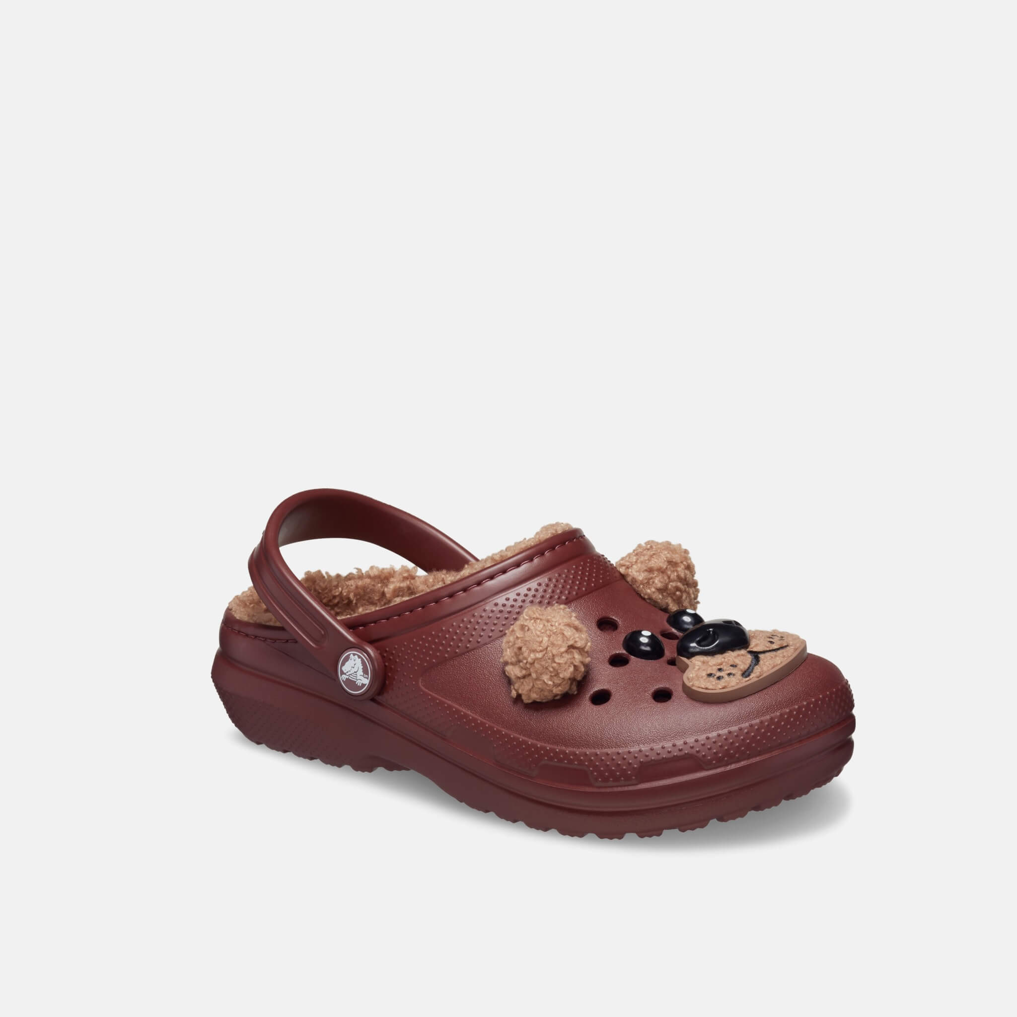 Classic Lined IAM Brown Bear Clog K Dark Clay