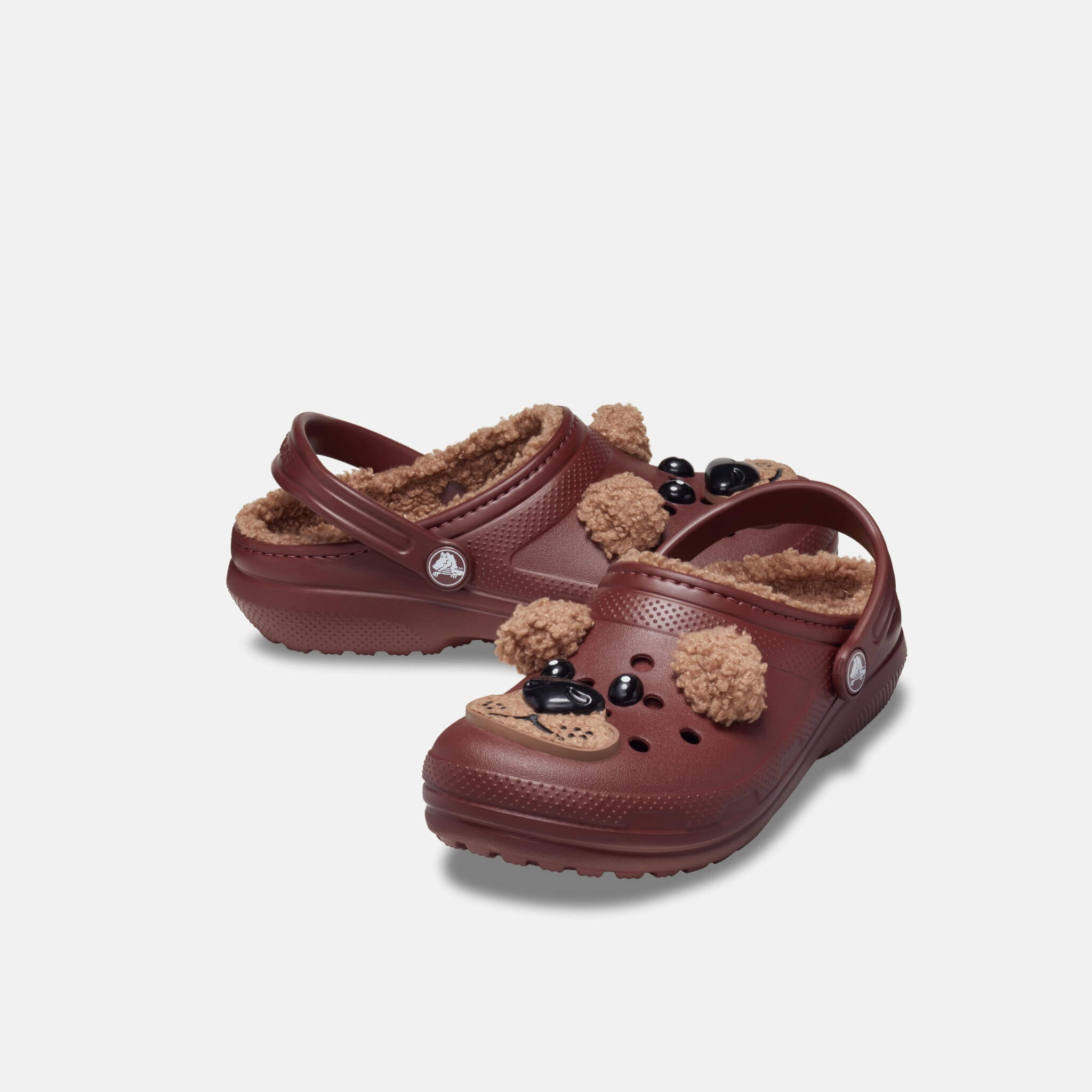 Classic Lined IAM Brown Bear Clog K Dark Clay