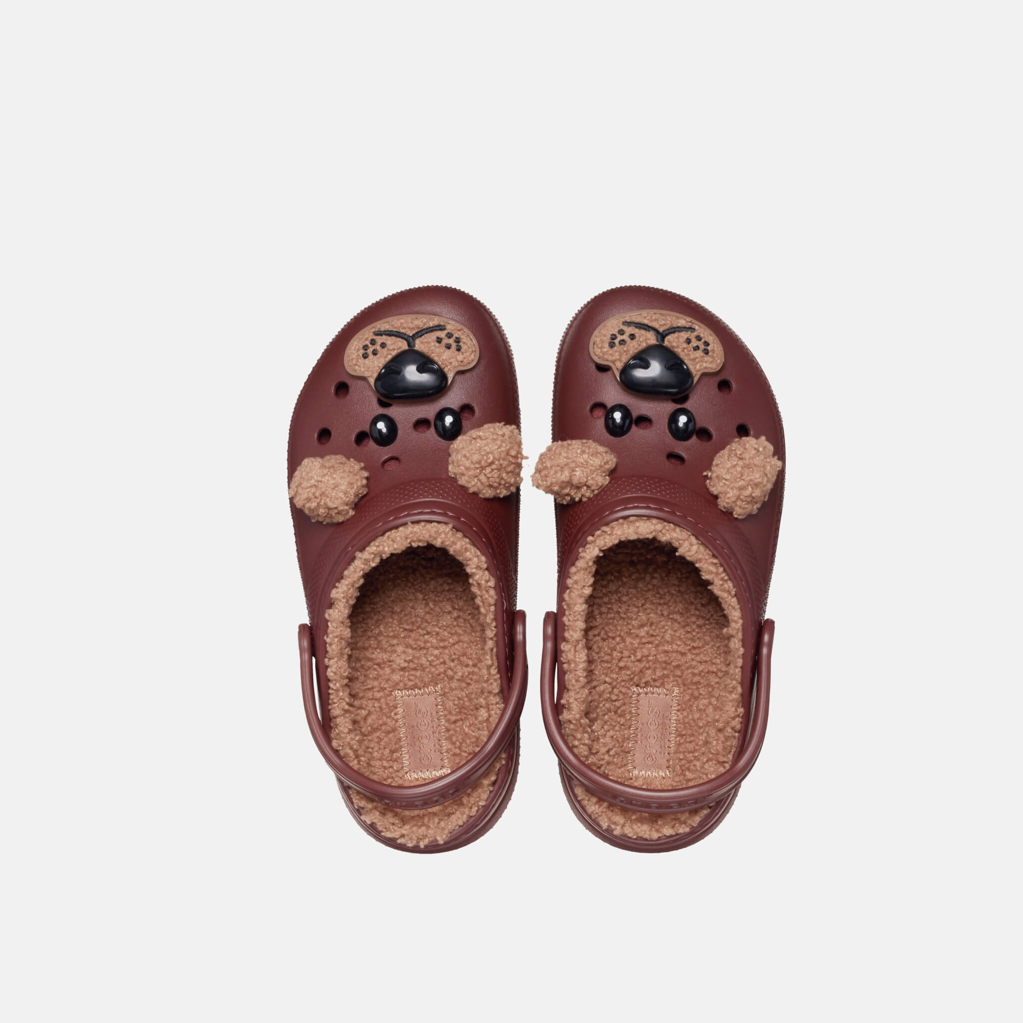 Classic Lined IAM Brown Bear Clog K Dark Clay