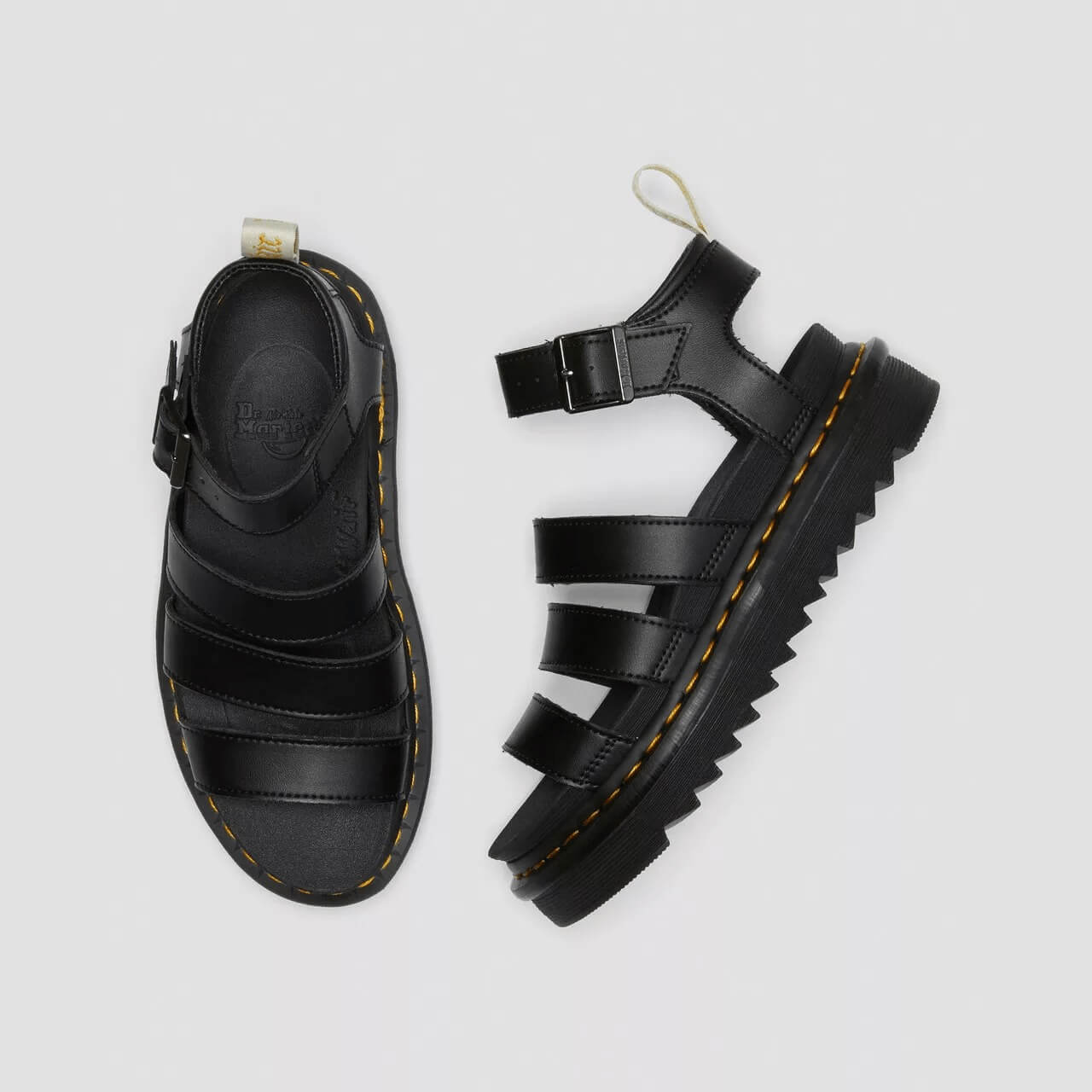 Dámske čierne sandále Dr. Martens Blaire Vegan