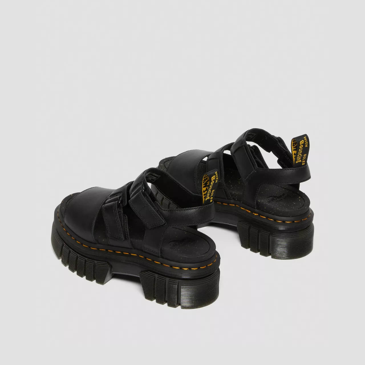 Dámske čierne sandále Dr. Martens Ricki 3-Strap