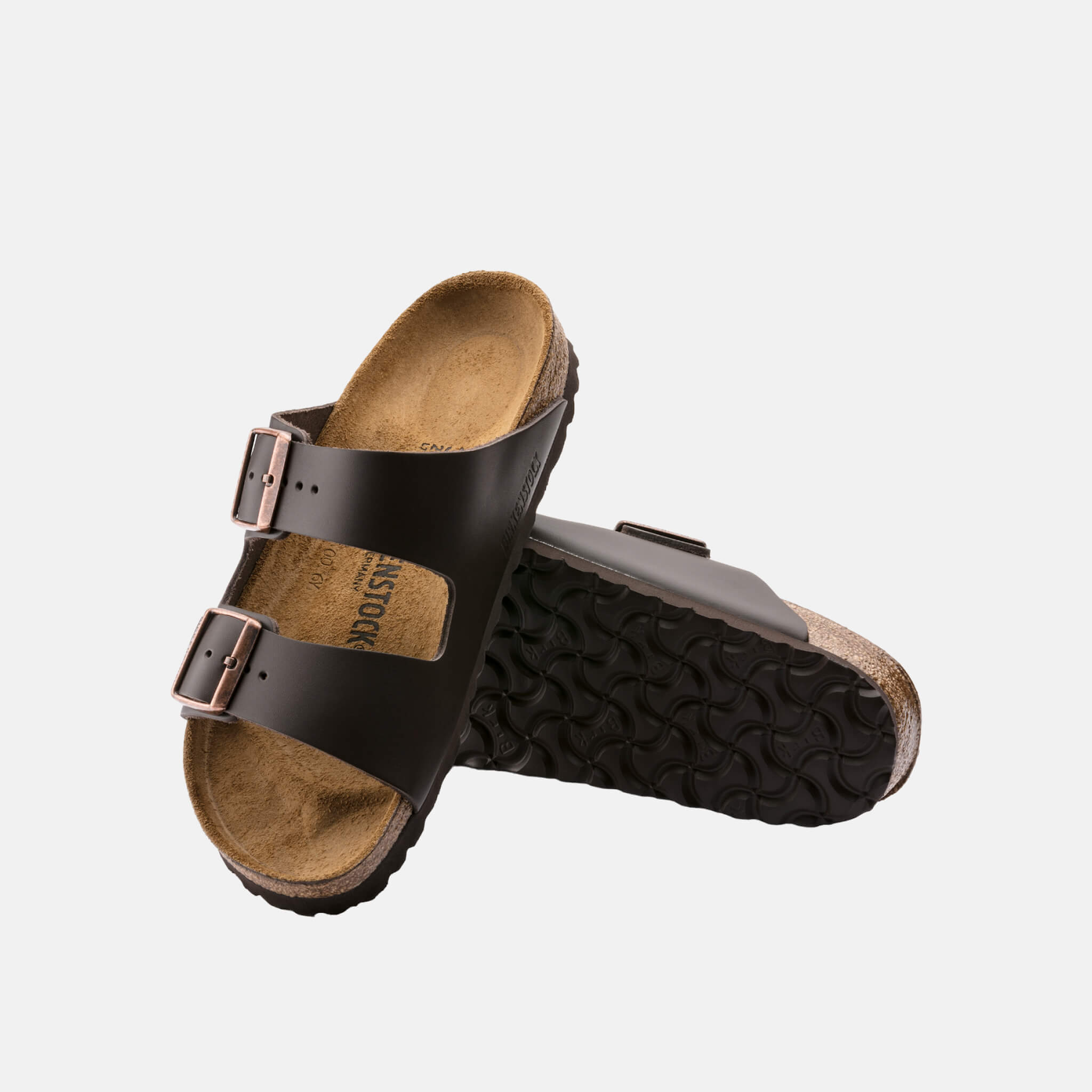 Hnedé Regular šľapky Birkenstock Arizona Smooth Leather