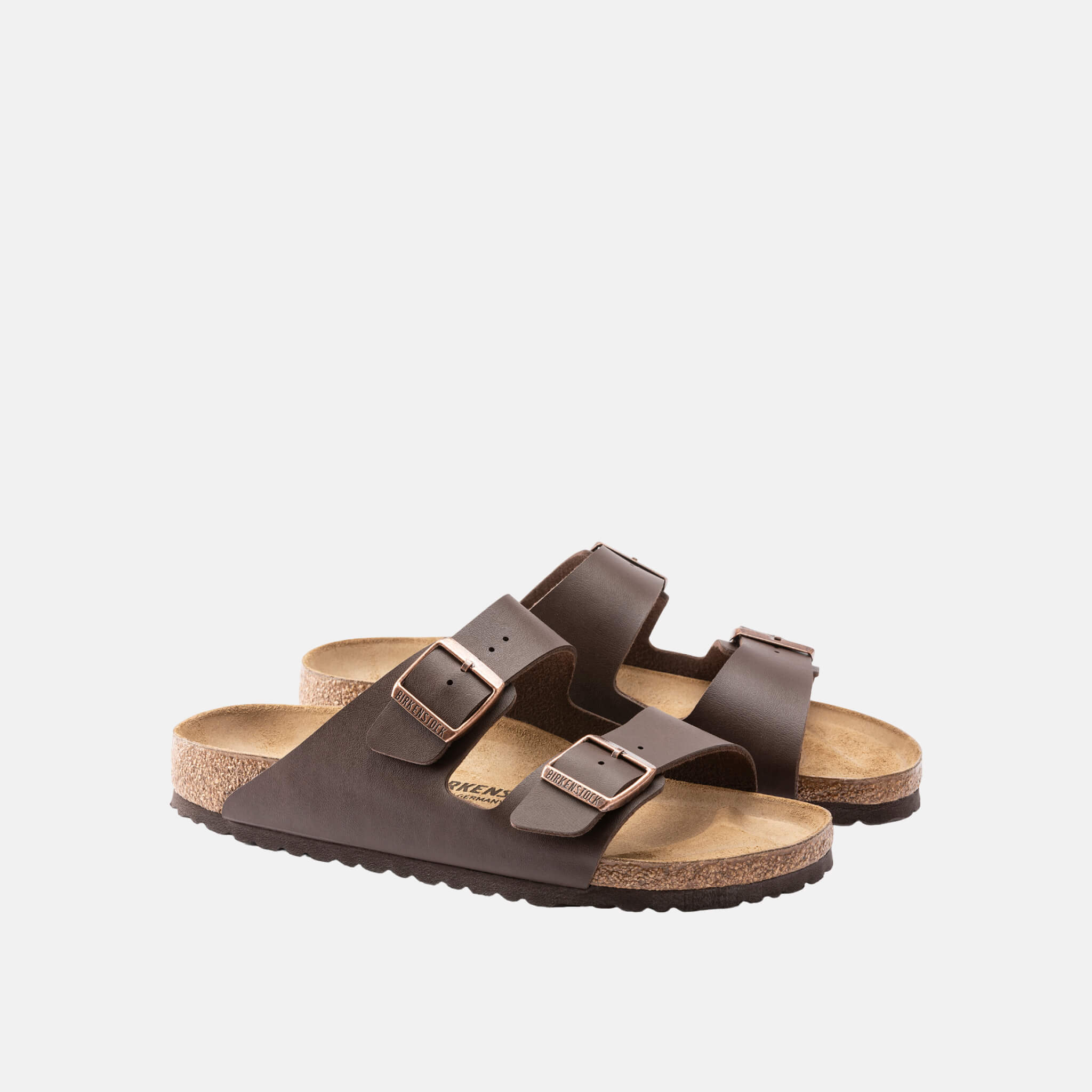 Hnedé Regular šľapky Birkenstock Arizona Birko-Flor