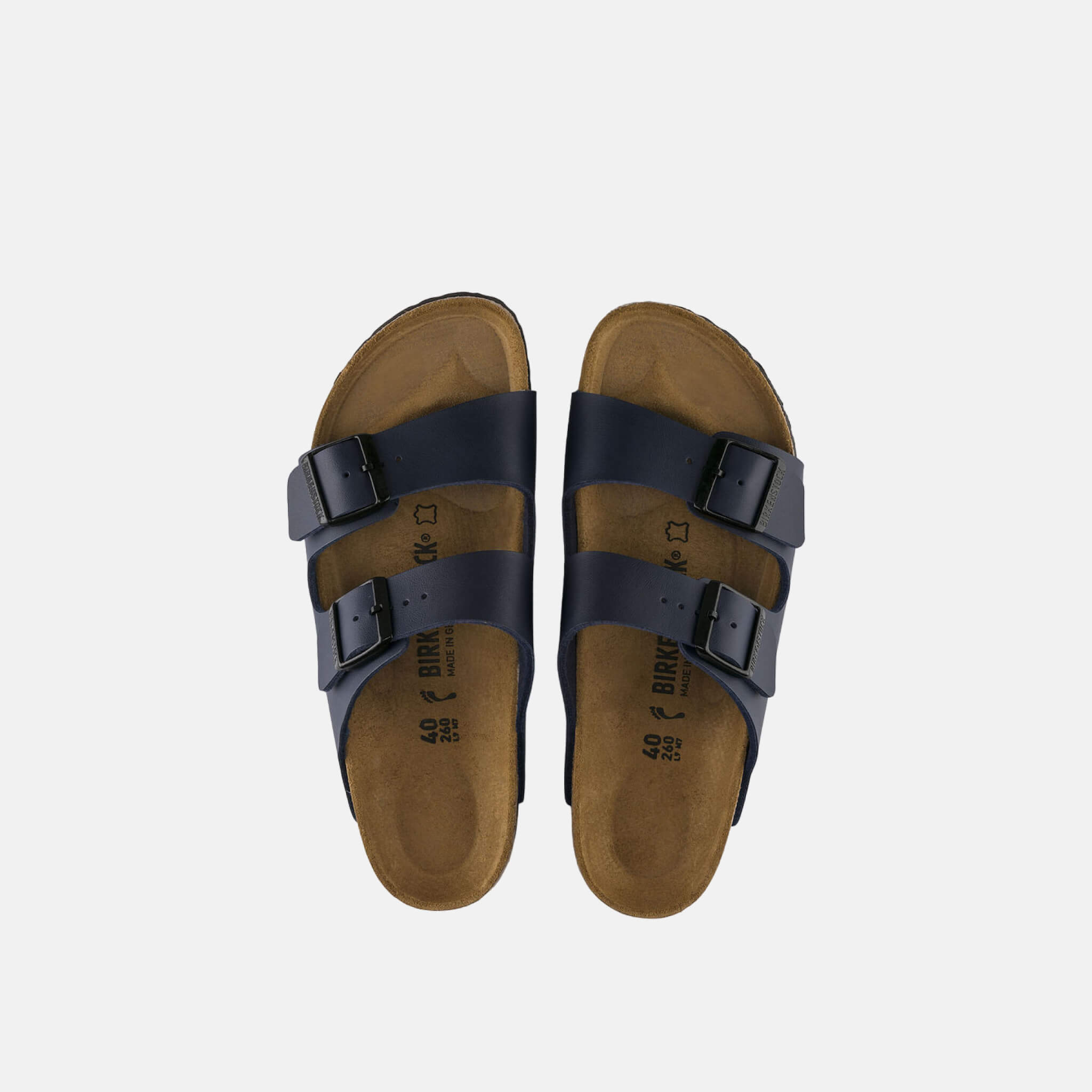 Modré Regular šľapky Birkenstock Arizona Birko-Flor