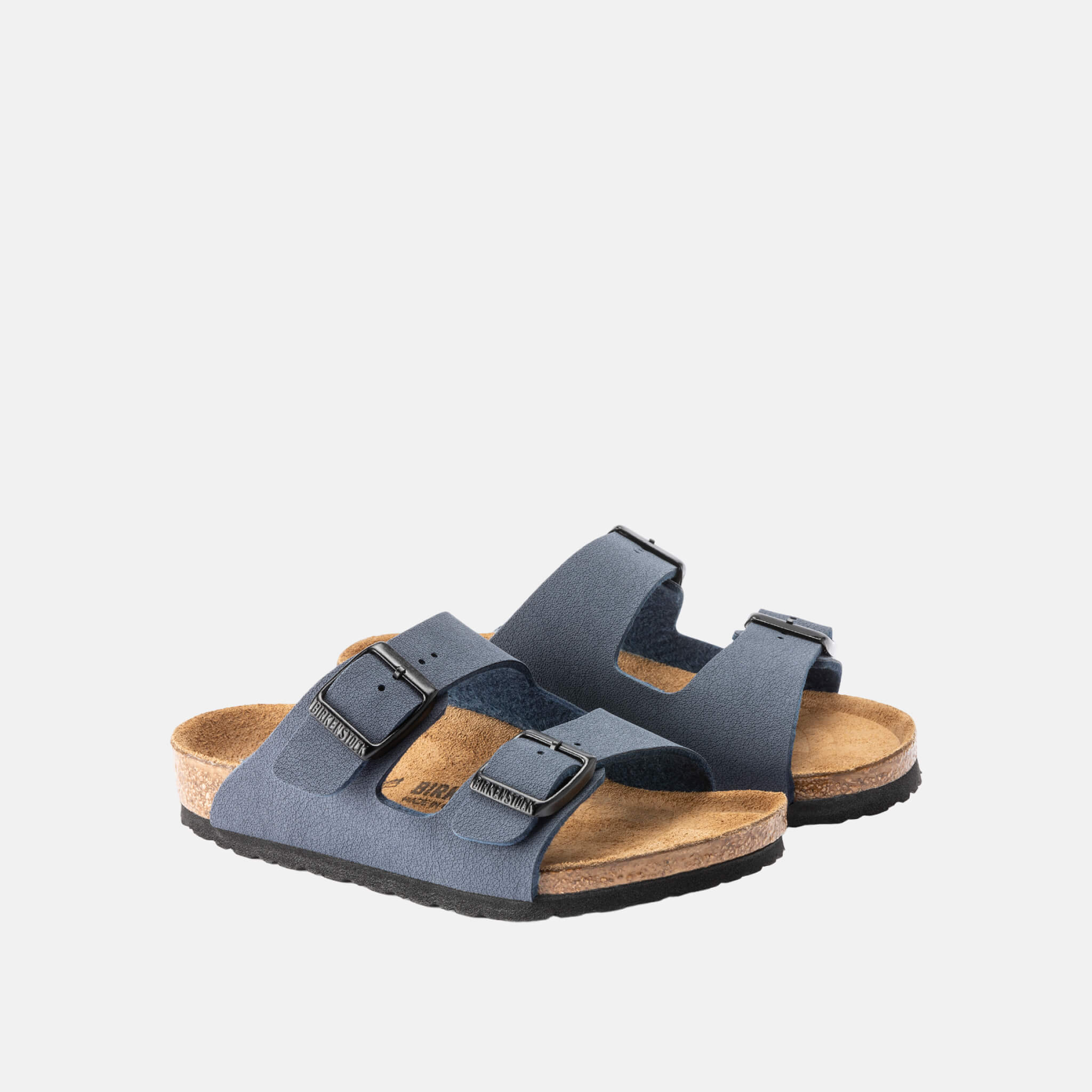 Modré Narrow šľapky Birkenstock Arizona Birko-Flor Nubuck