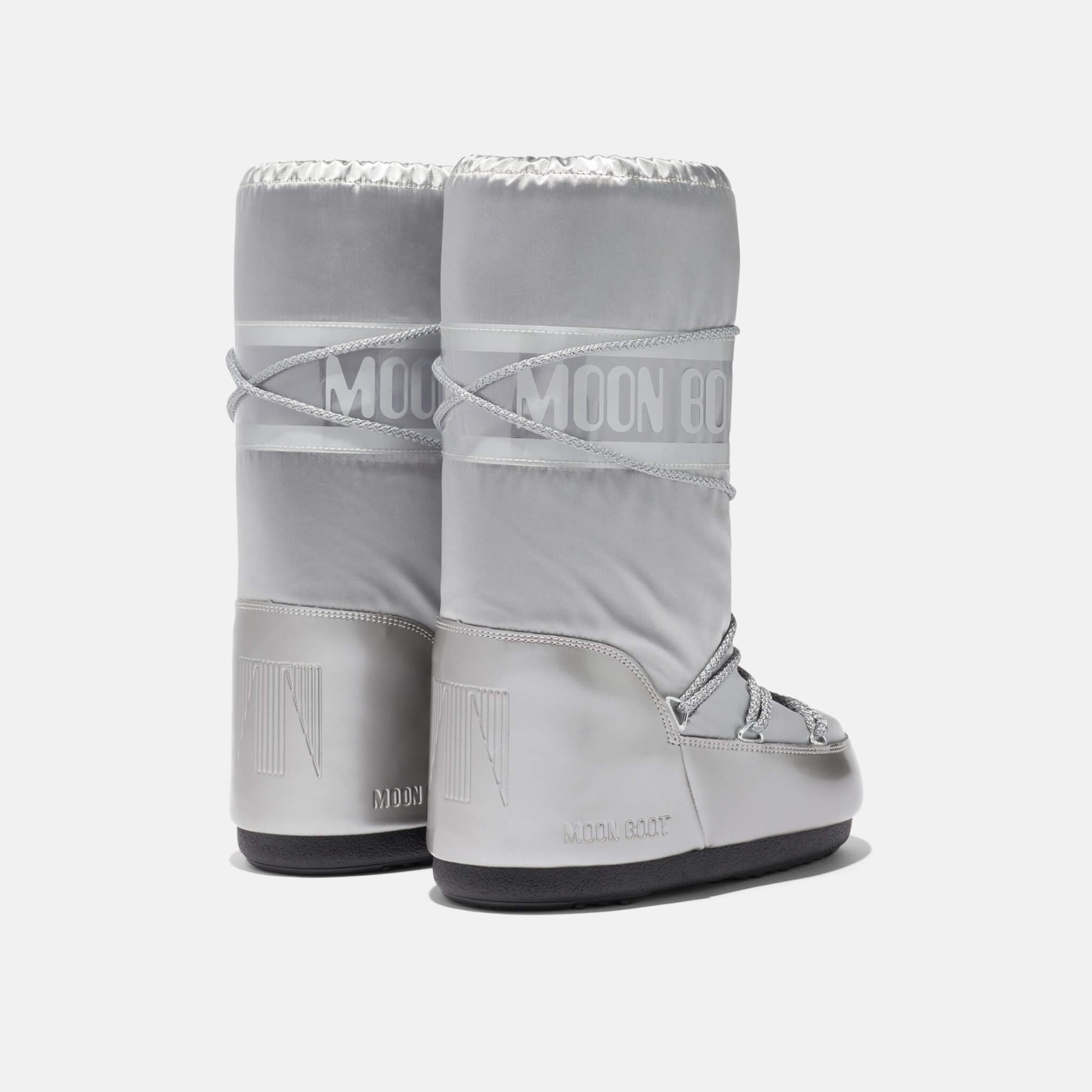 Dámske strieborné snehule Moon Boot Icon Glance