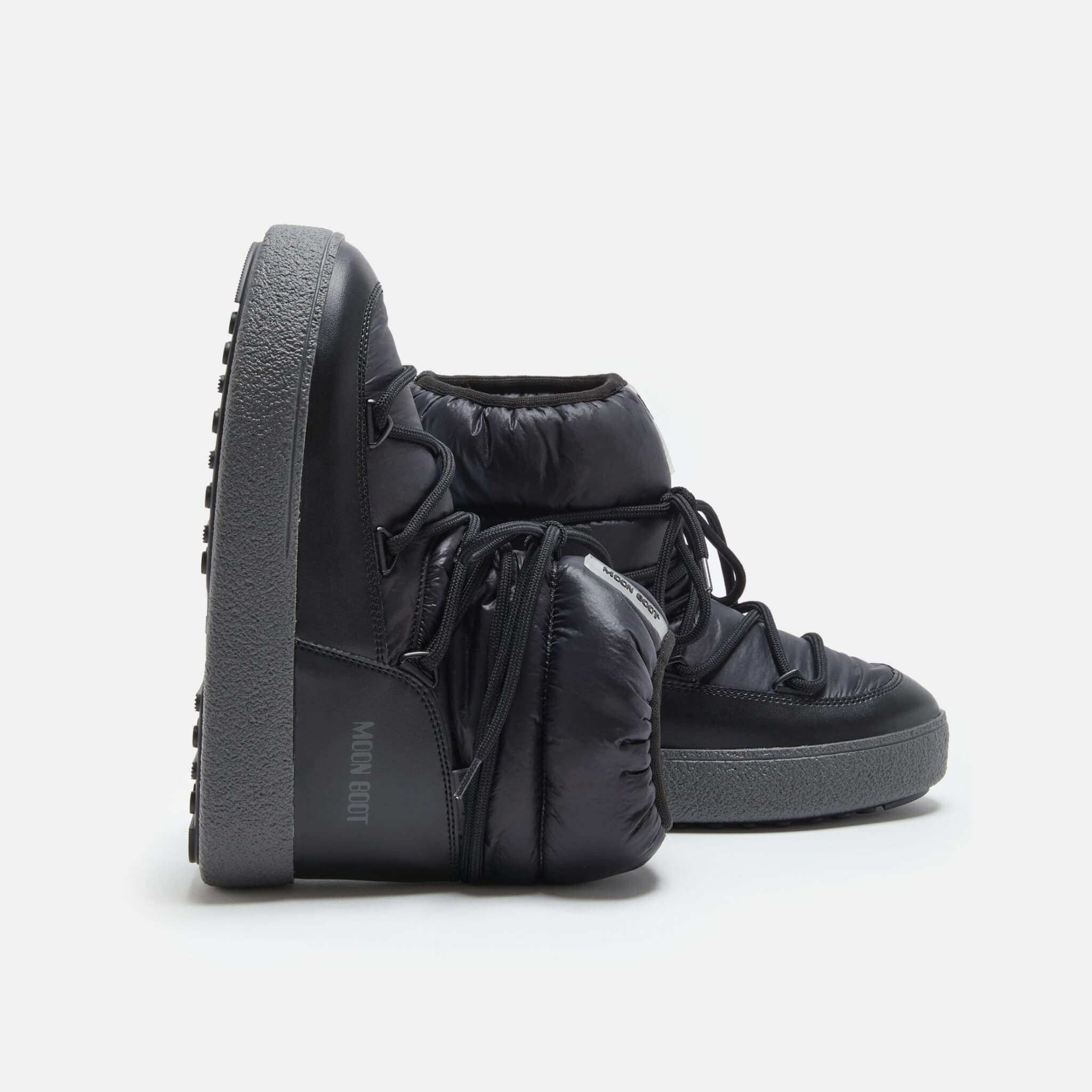 Dámske čierne snehule Moon Boot Ltrack Low Nylon WP