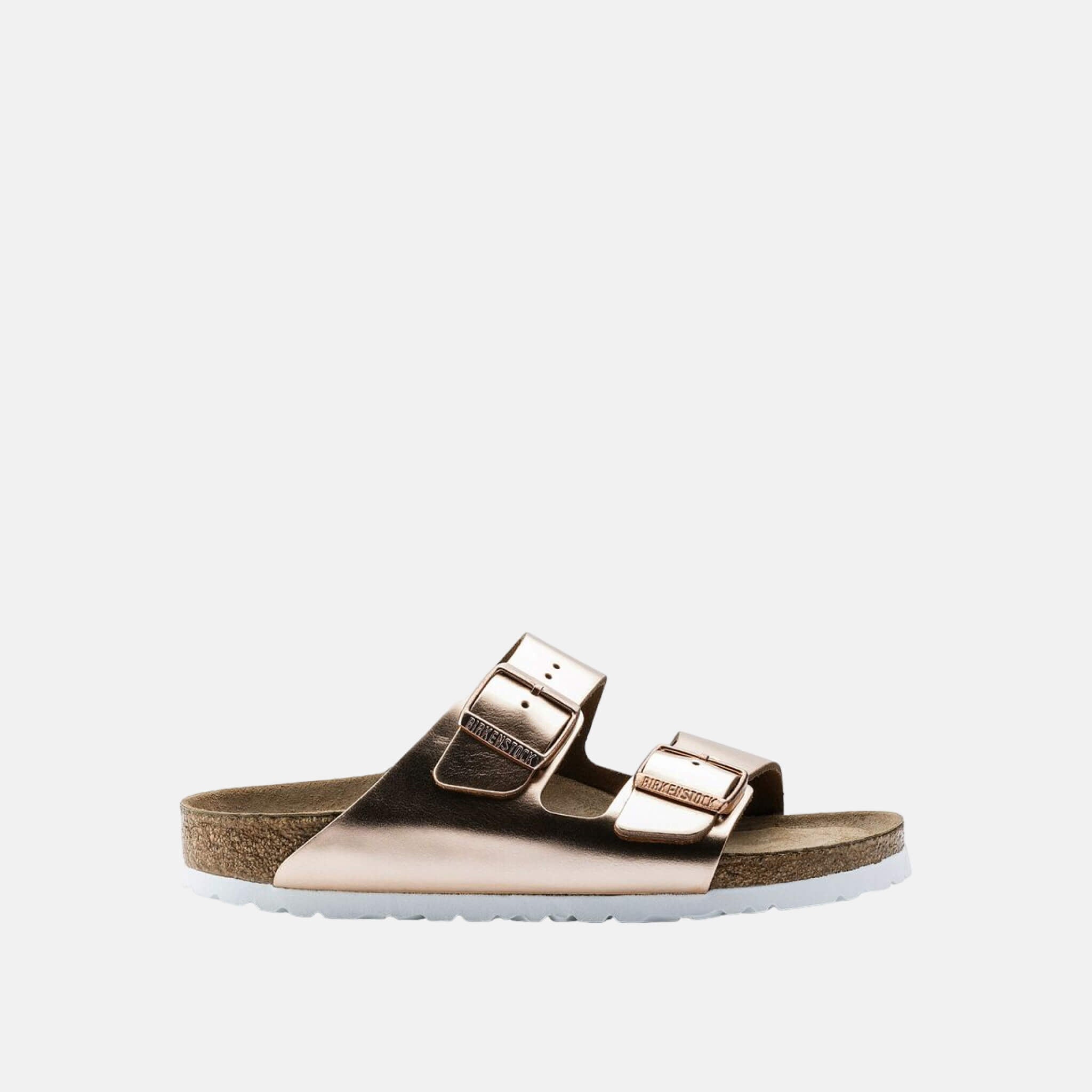 Medené Regular papuče Birkenstock Arizona Metallic Leather