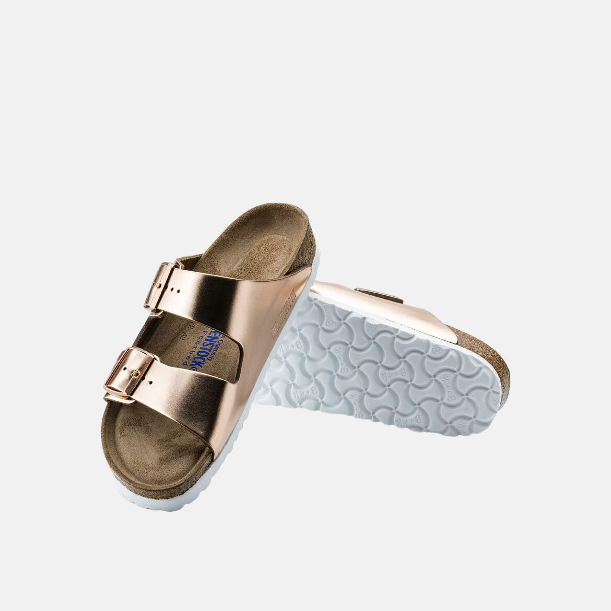 Medené Regular papuče Birkenstock Arizona Metallic Leather