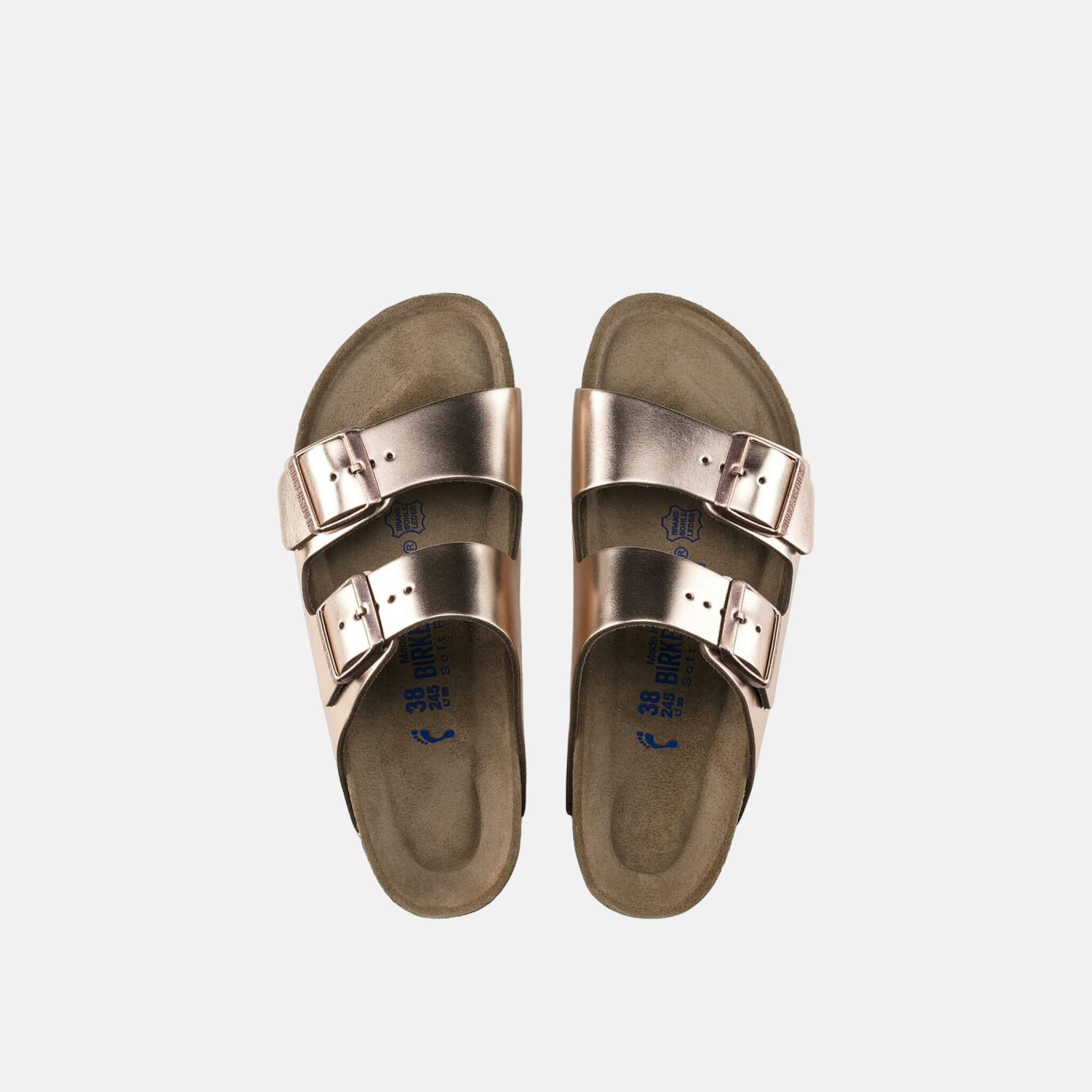 Medené Regular papuče Birkenstock Arizona Metallic Leather